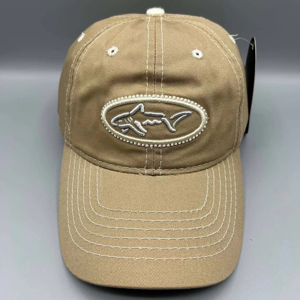 Greg Norman Greg Norman Golf Hat Men Beige Embroidered Strap Back Cotton Size ONE SIZE - 1 Thumbnail