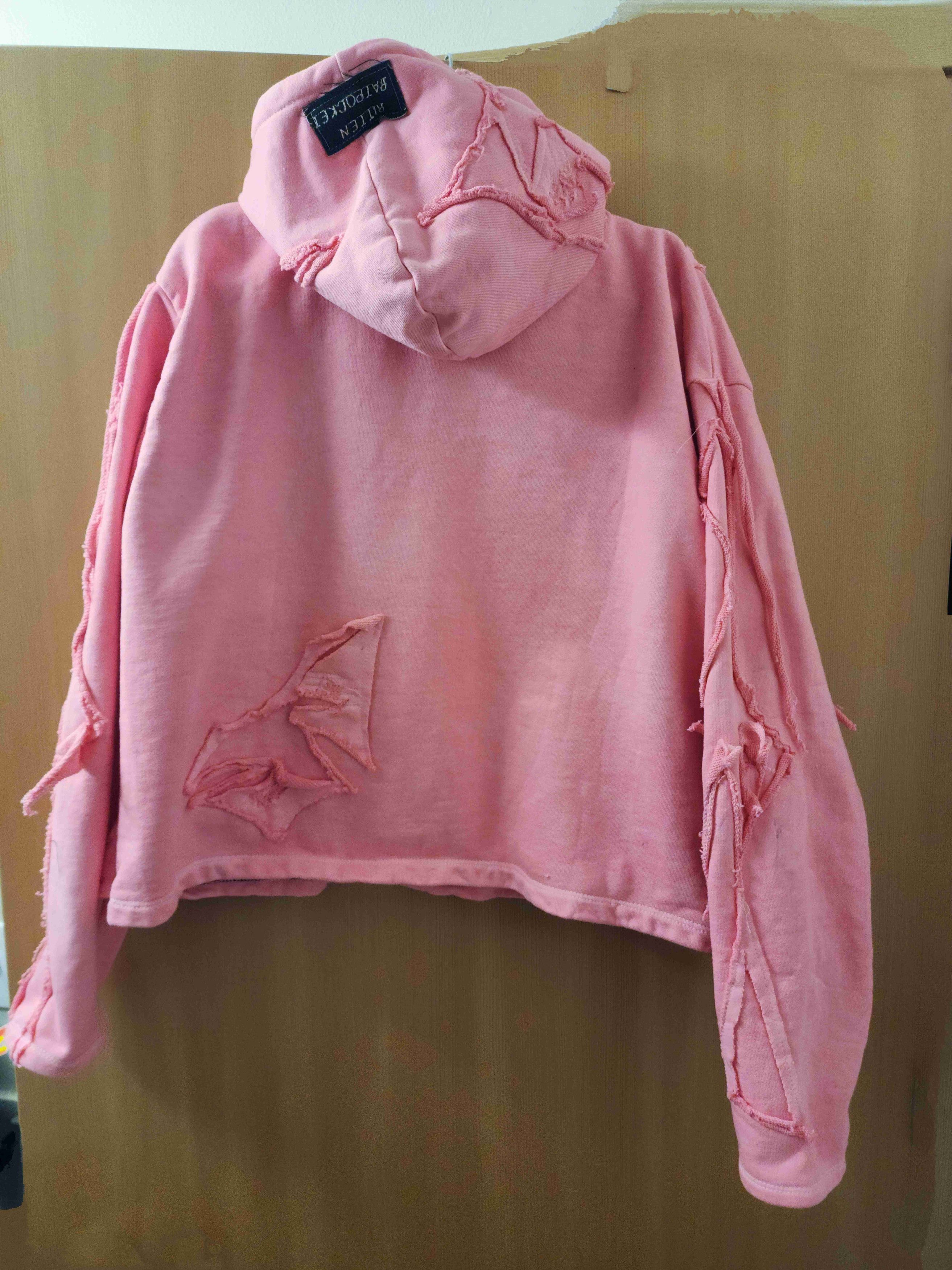 Other Pink Bat Pocket distressed Hoodie XL Size US XL / EU 56 / 4 - 5 Thumbnail