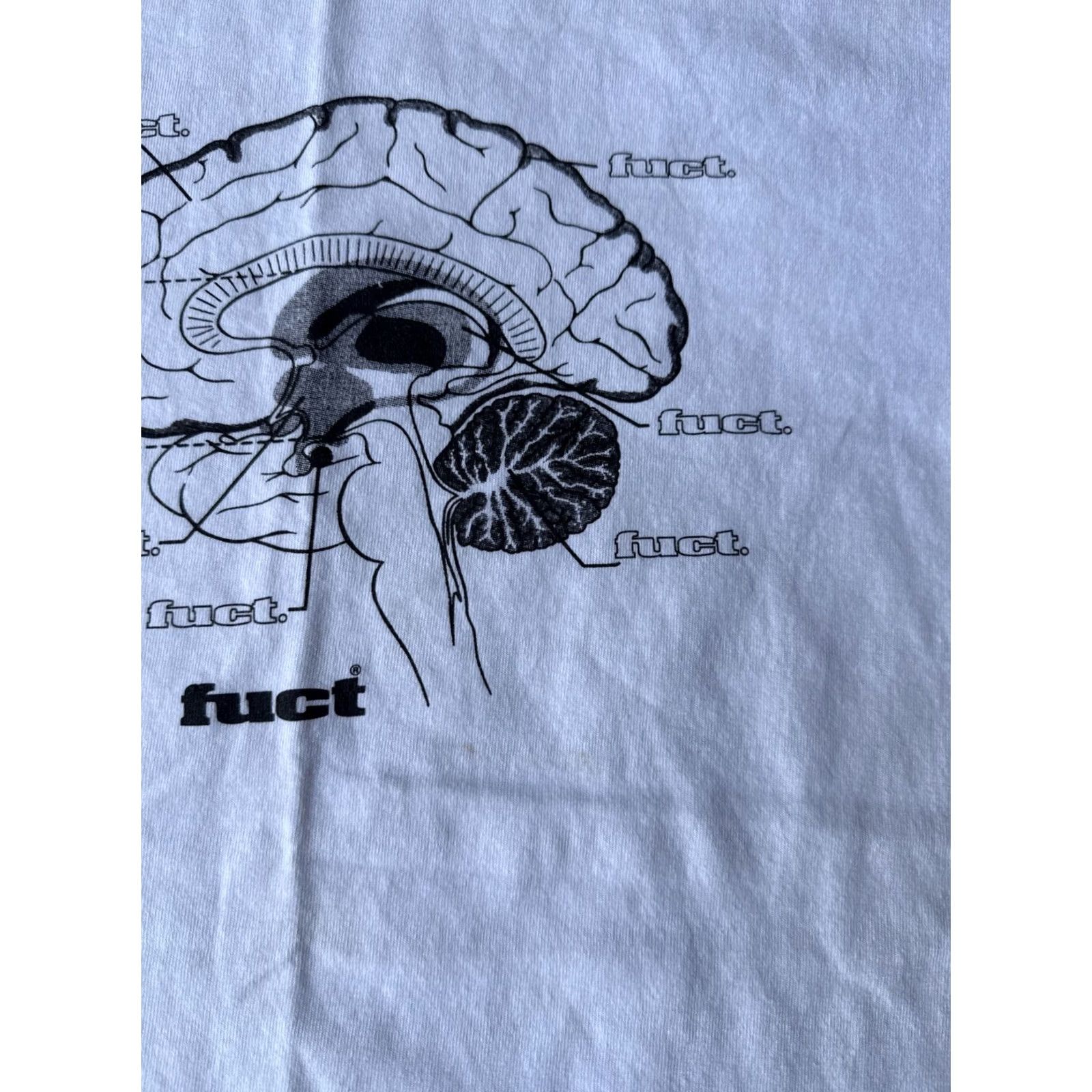 FUCT FUCT Mind Brain Distressed T-Shirt Size L / US 10 / IT 46 - 4 Thumbnail
