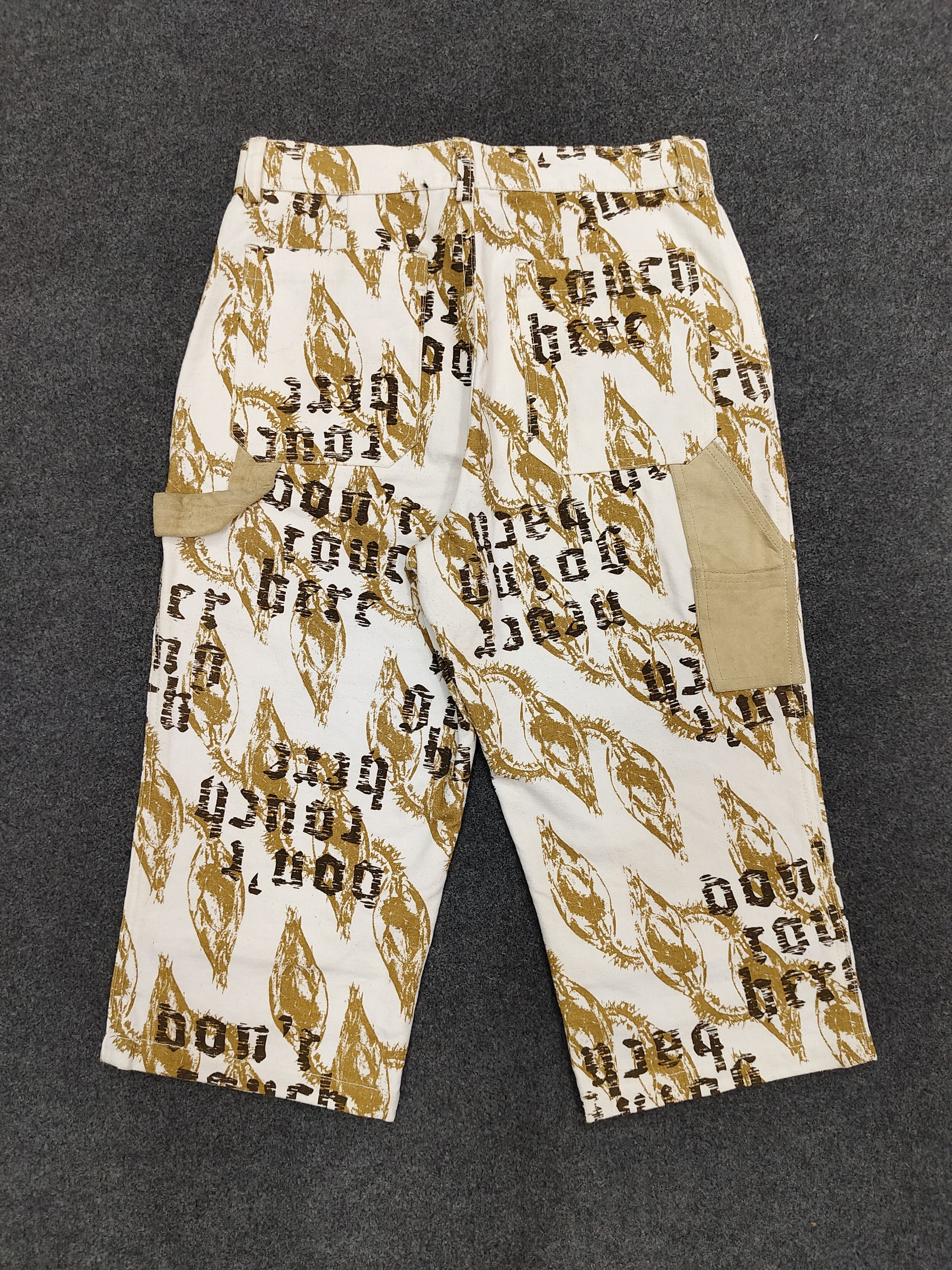 Japanese Brand 00s Algonquins🇯🇵 "don't touch here" Graphic Pants Size 28" / US 6 / IT 42 - 1 Thumbnail