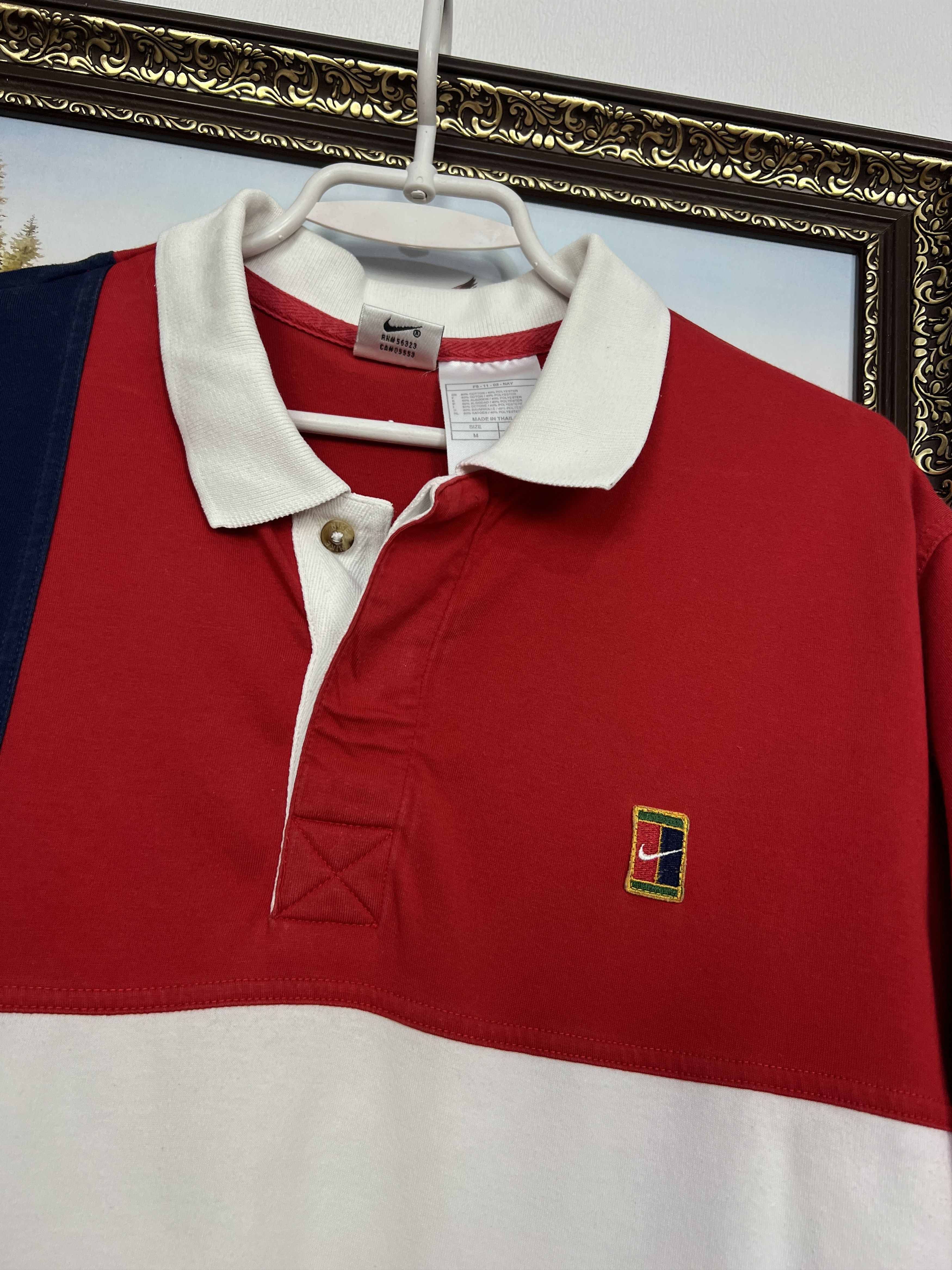 Nike Nike Challenge Court Andre Agassi Polo Tennis Shirt Jersey Size US M / EU 48-50 / 2 - 3 Thumbnail