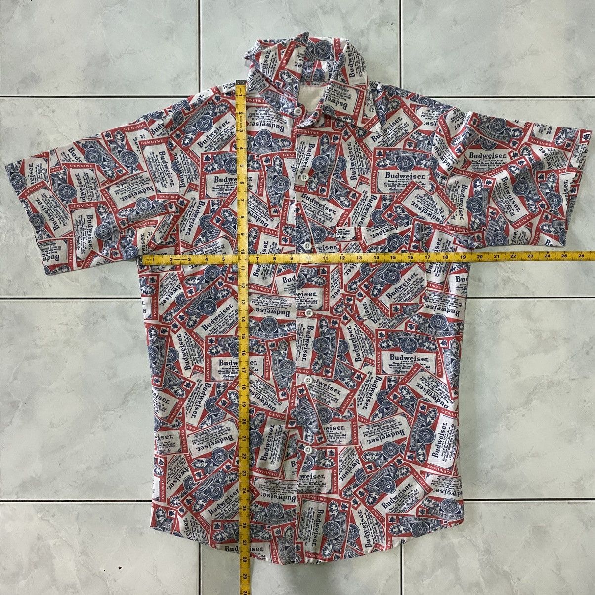 Budweiser Budweiser All Over Print AOP Vintage Short Sleeve Shirt Size US M / EU 48-50 / 2 - 15 Thumbnail