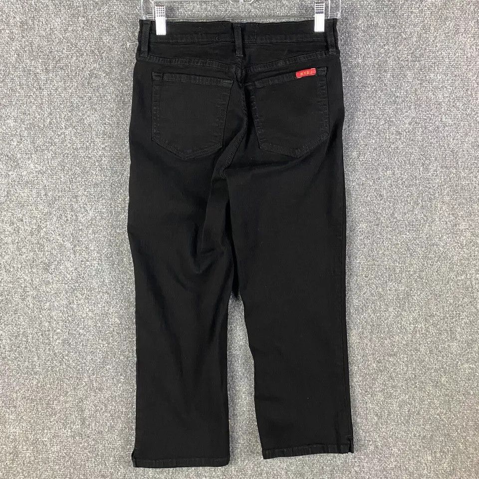 NYDJ NYDJ Jeans Women's Size 6 Capri High Rise Black Denim Adults Size 28" / US 6 / IT 42 - 6 Thumbnail