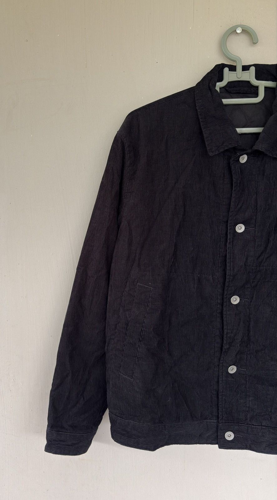 Japanese Brand Compass Black Corduroy Jacket Button-Up Size US XXL / EU 58 / 5 - 2 Thumbnail