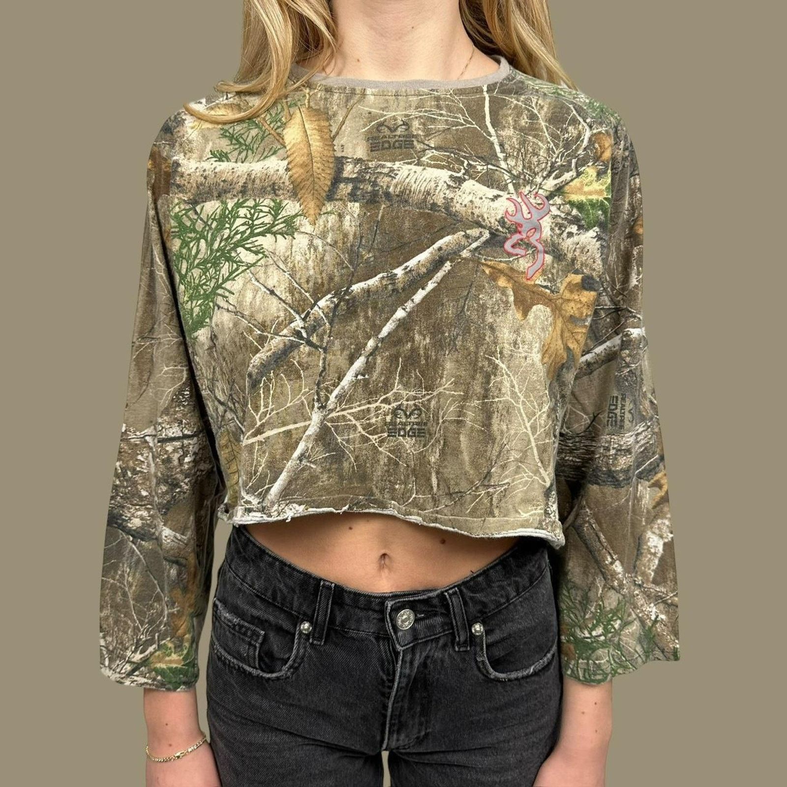 Realtree Vintage real tree cropped sweatshirt Size M / US 6-8 / IT 42-44 - 2 Thumbnail
