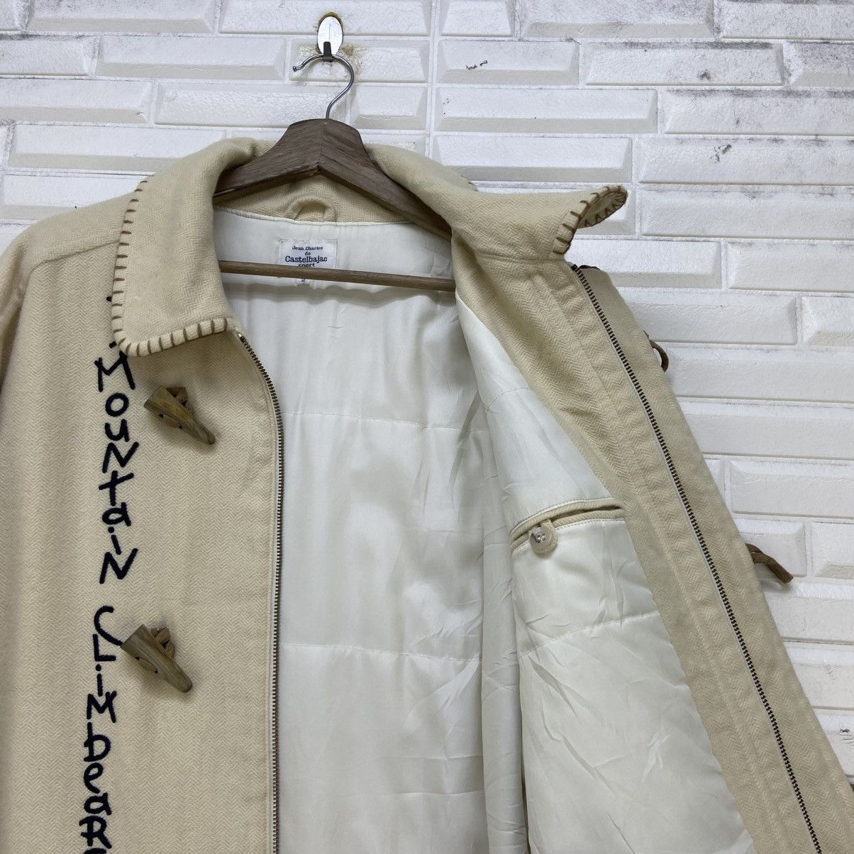 Jean Charles De Castelbajac Vintage Mountain Climbears Art Printed Wool Duffle Coat Size US M / EU 48-50 / 2 - 15 Thumbnail
