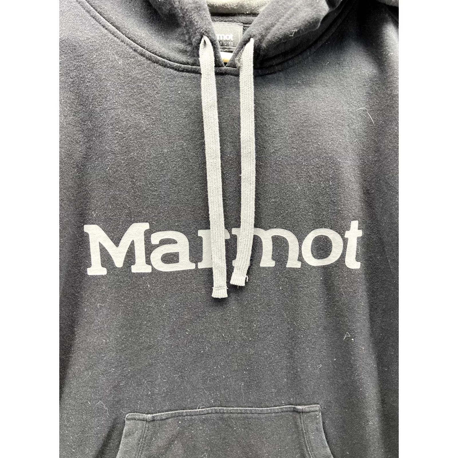 Marmot Marmot Hoodie Mens Medium Black Logo Pullover Fleece Sweatshirt Outdoor Casual Size US M / EU 48-50 / 2 - 6 Thumbnail