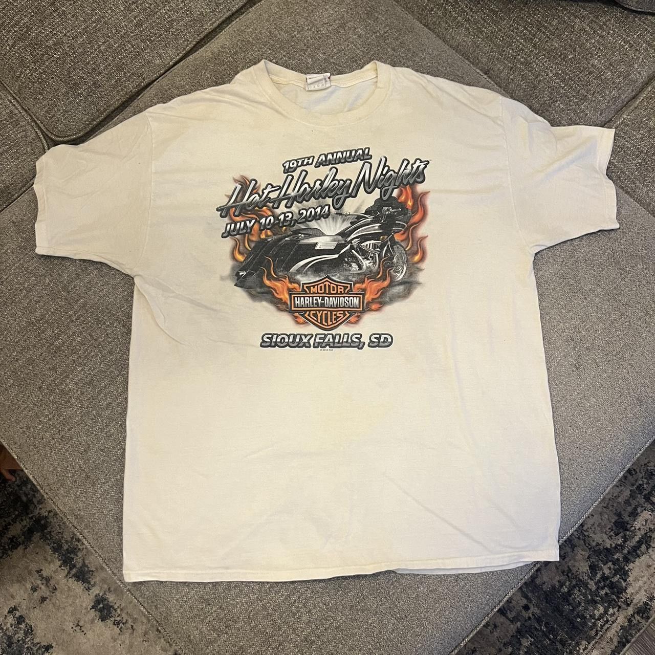 Harley Davidson × Vintage Harley Davidson Biker Short Sleeve T Shirt Size US XXL / EU 58 / 5 - 1 Thumbnail