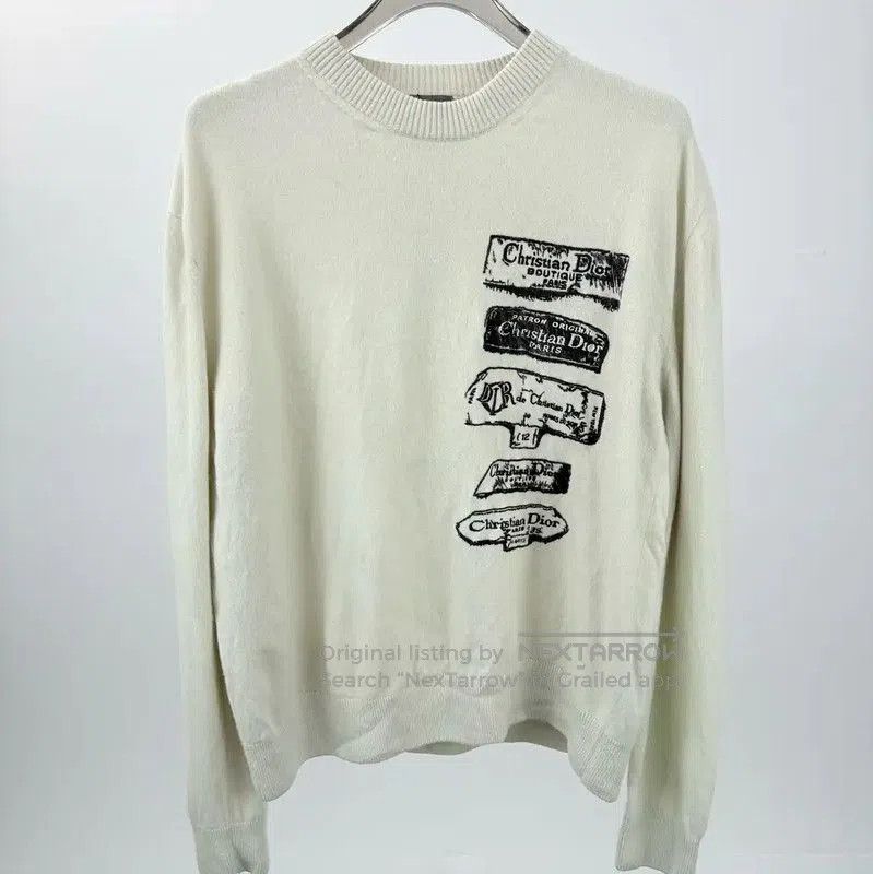 Dior Dior Beige Men's Sweater with Logo Design . Size US XL / EU 56 / 4 - 1 Thumbnail