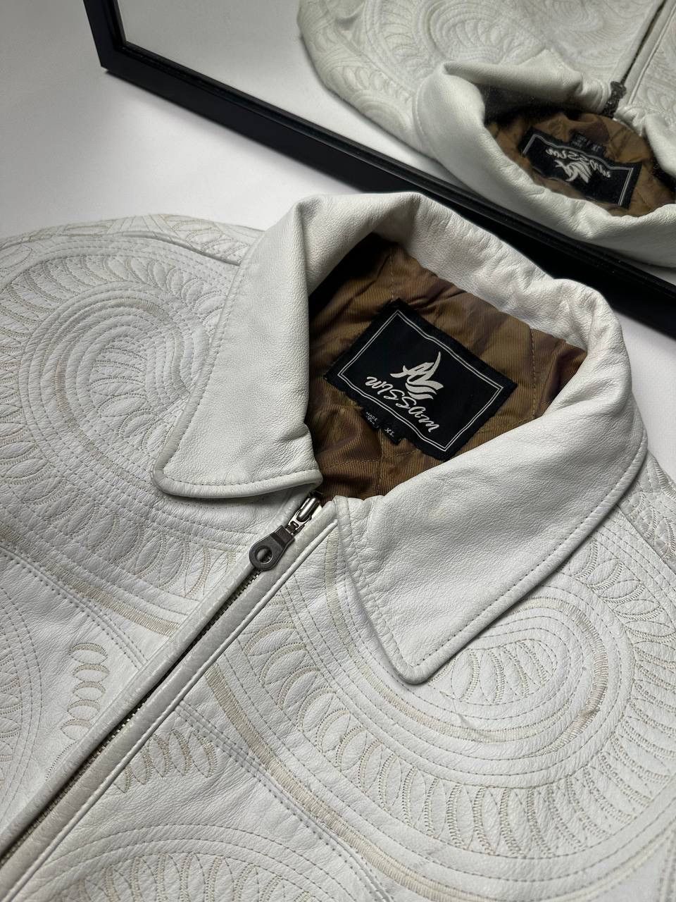 Al Wissam 🔥90s Rare Al Wissam Hand Made Korea Leather Jacket Size US XL / EU 56 / 4 - 9 Thumbnail