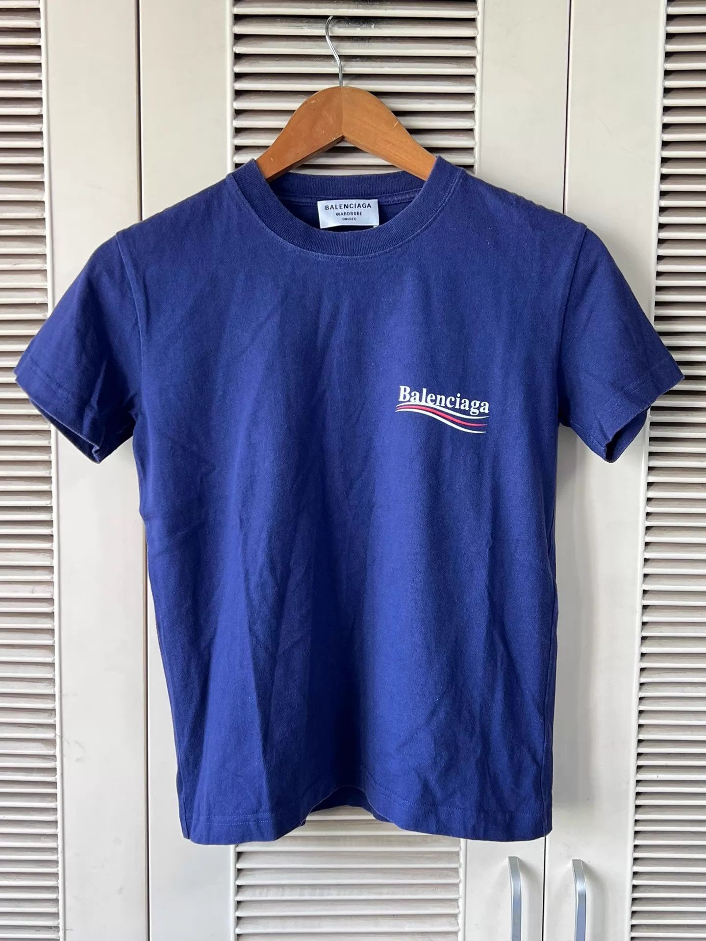 Balenciaga Balenciaga Front/Back Logo Print Short Sleeve T-Shirt S Size S / US 4 / IT 40 - 1 Thumbnail