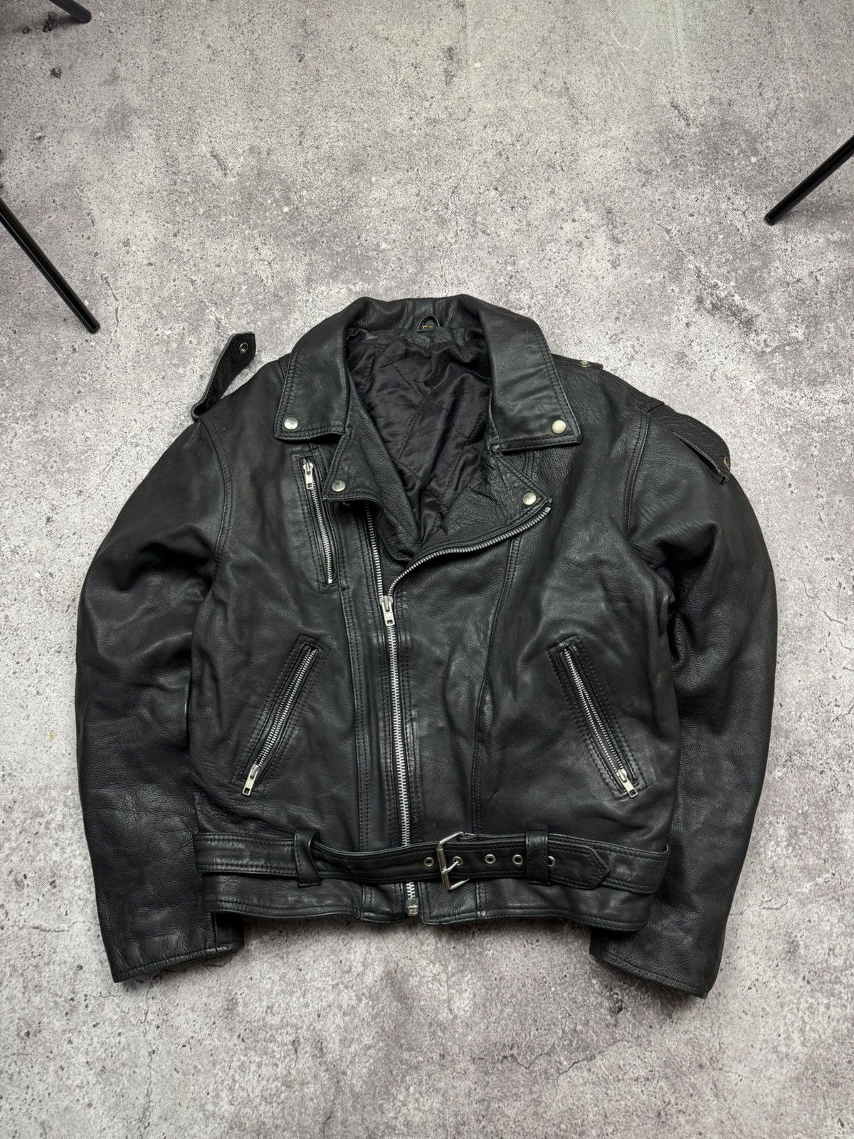 Diesel 🏍Vintage Leather Biker Jacket Motorcycle Diesel Style Size US S / EU 44-46 / 1 - 9 Thumbnail