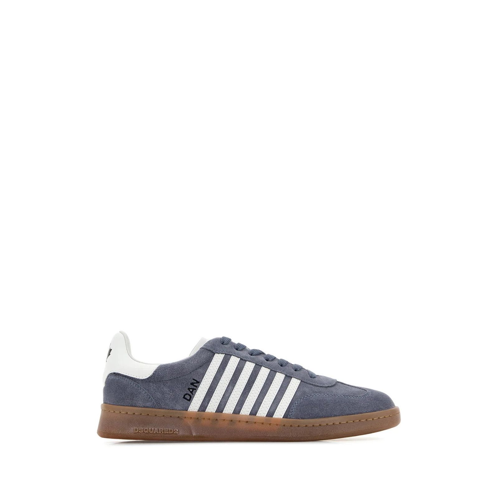 DSQUARED2 Boxer Powder Blue Suede Sneakers New & Authentic (