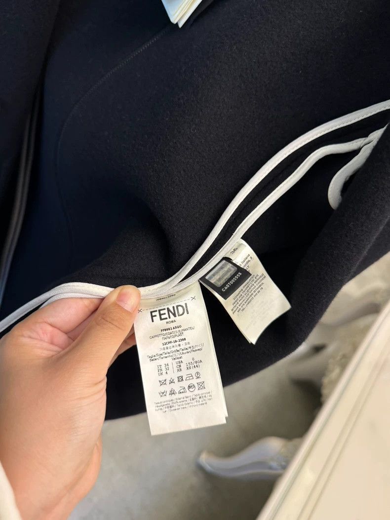 Fendi Fendi Black Women's Zip Coat with Tags Size US L / EU 52-54 / 3 - 7 Thumbnail