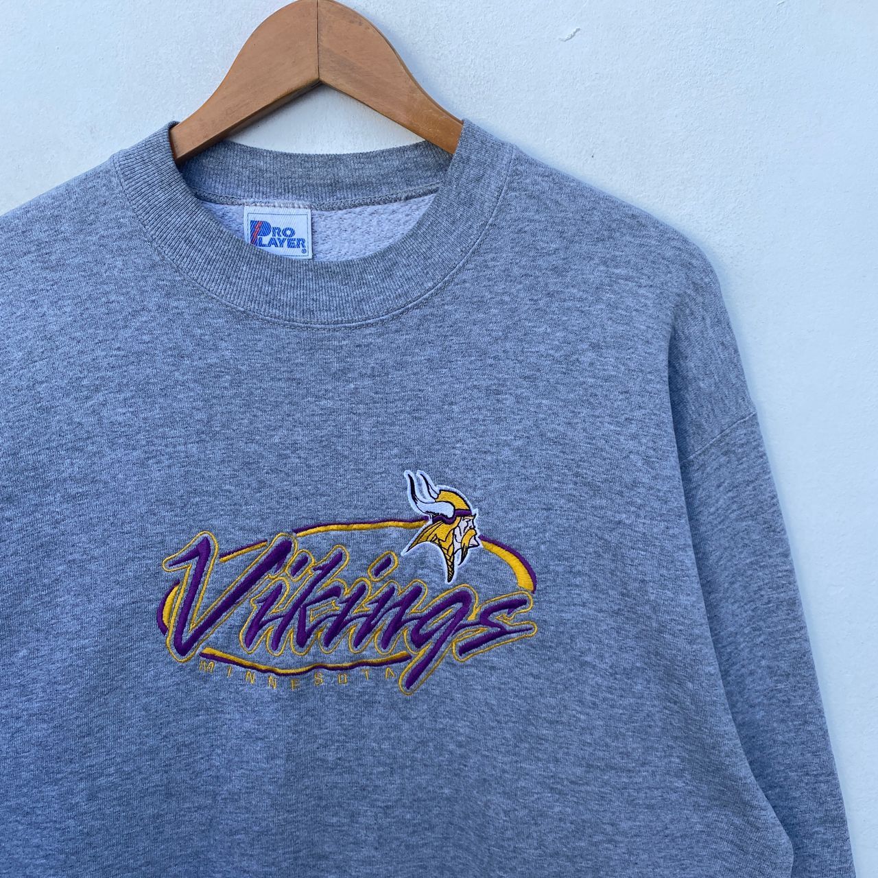 NFL × Vintage VINTAGE MINNESOTA VIKINGS NFL SWEATSHIRT LARGE PULLOVER Size US L / EU 52-54 / 3 - 4 Thumbnail