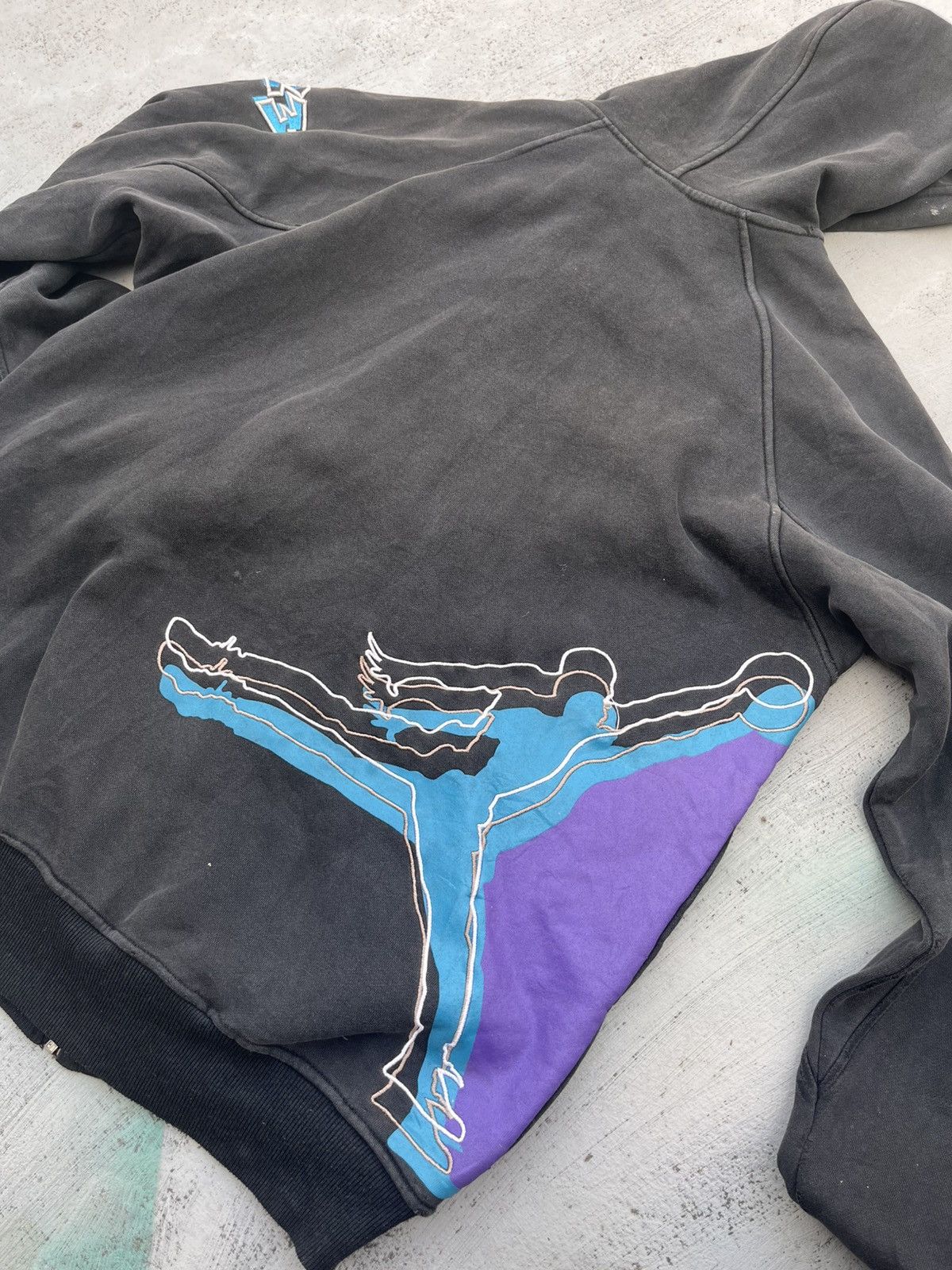 Vintage Vintage Jordan Faded Distressed Hoodie Size US L / EU 52-54 / 3 - 2 Thumbnail