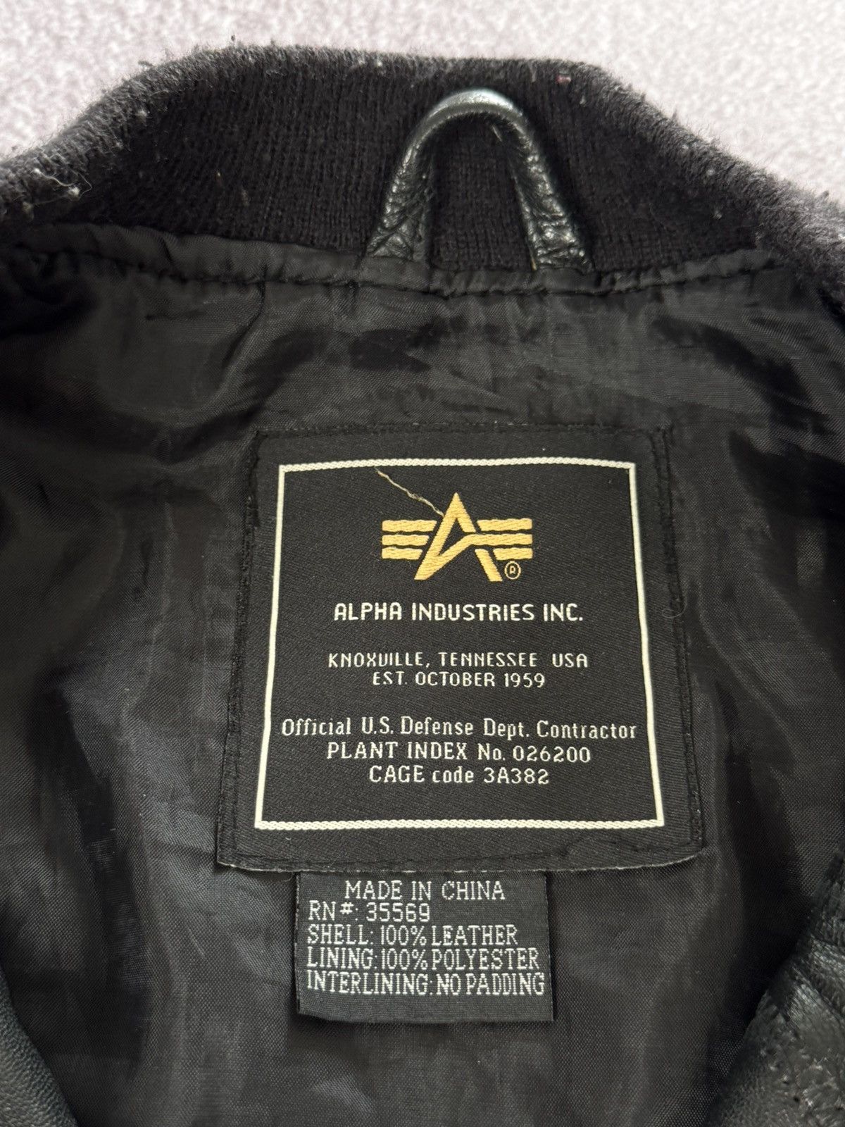 Alpha Industries Alpha Industries Grunge Leather Y2K Bomber Jacket Size S / US 4 / IT 40 - 7 Thumbnail