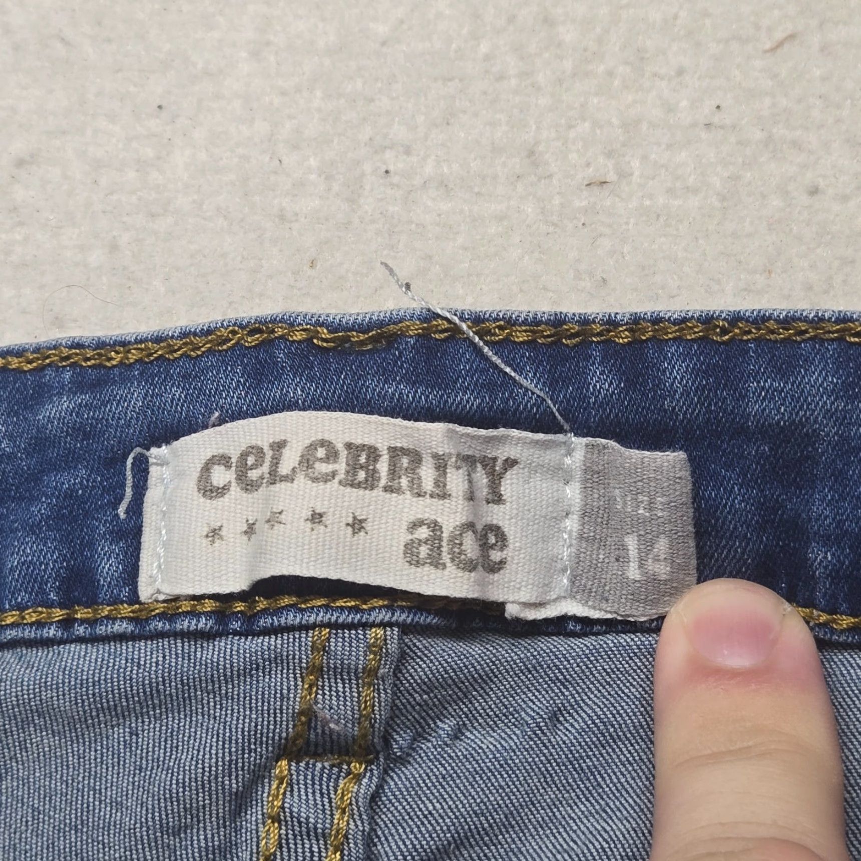 Vintage ACE High Rise Distressed Skinny Jeans Adult Women's Size 14 Blue Denim Size 36" / US 14 / IT 50 - 4 Thumbnail
