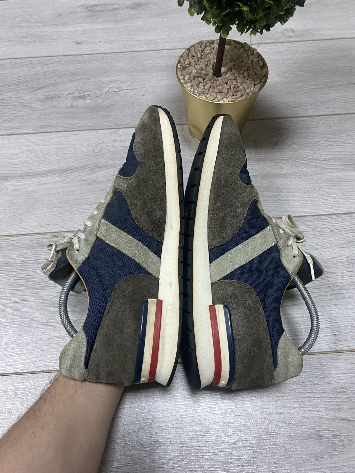 Moncler Moncler suede sneakers shoes Size US 13 / EU 46 - 3 Thumbnail