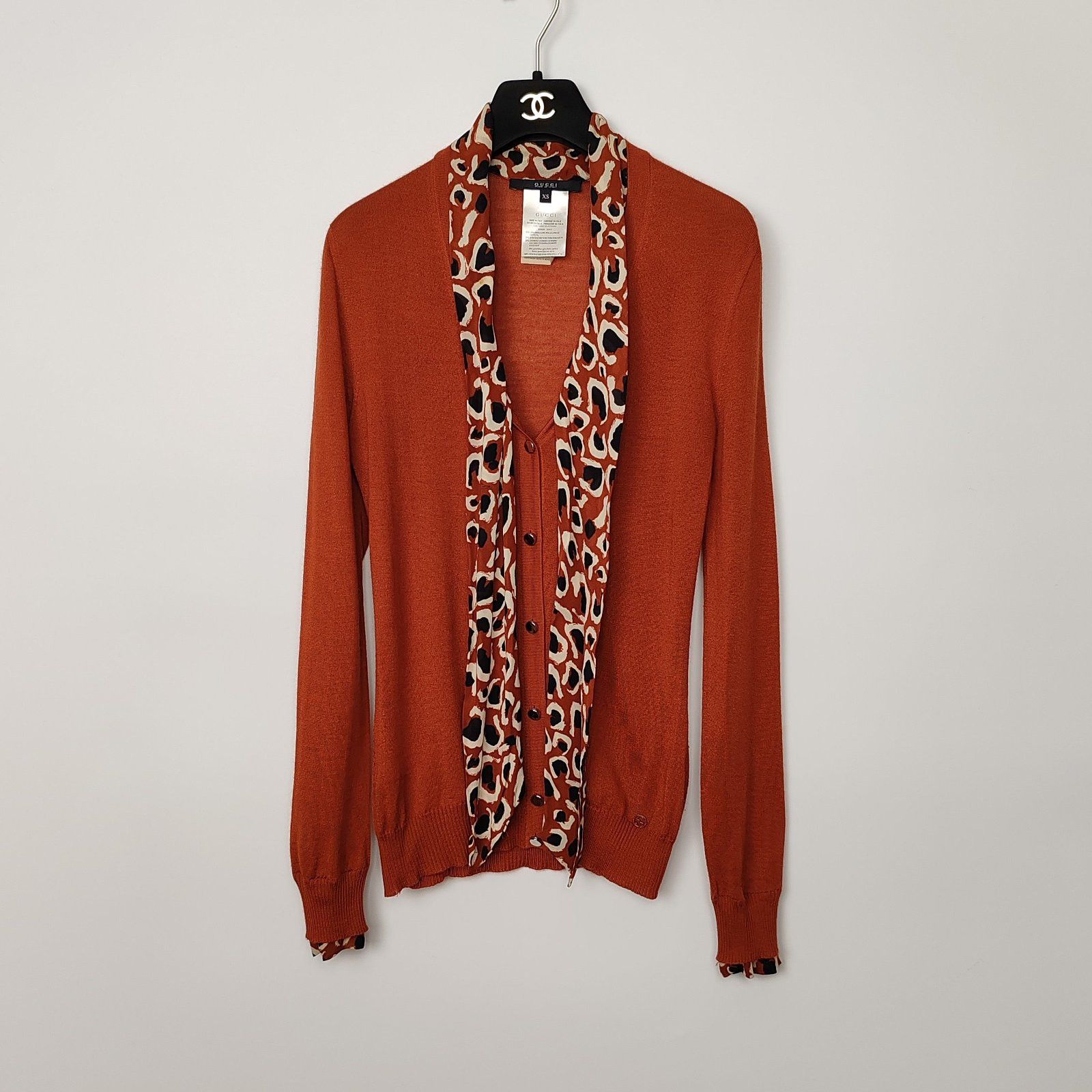 Gucci Gucci Wool Silk Blend Cardigan Size XS Size XS / US 0-2 / IT 36-38 - 1 Thumbnail