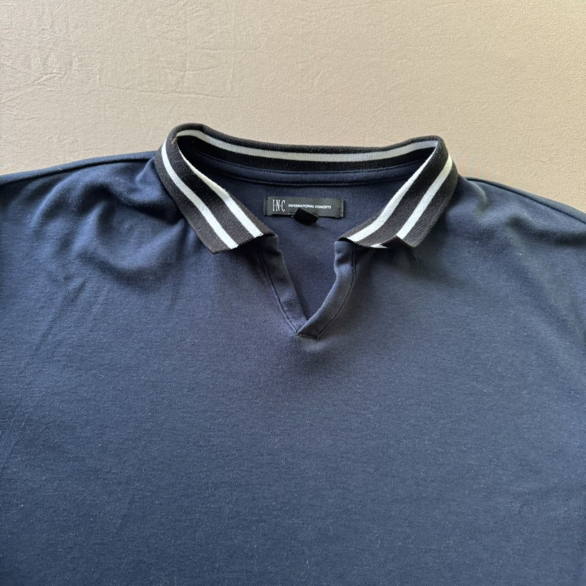 I.N.C INC International Concepts Johnny Collar Polo Shirt Size US M / EU 48-50 / 2 - 3 Thumbnail