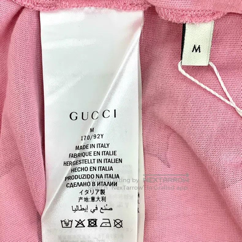 Gucci Gucci Pink deer floral printed cotton round-neck short-sle Size M / US 6-8 / IT 42-44 - 7 Thumbnail