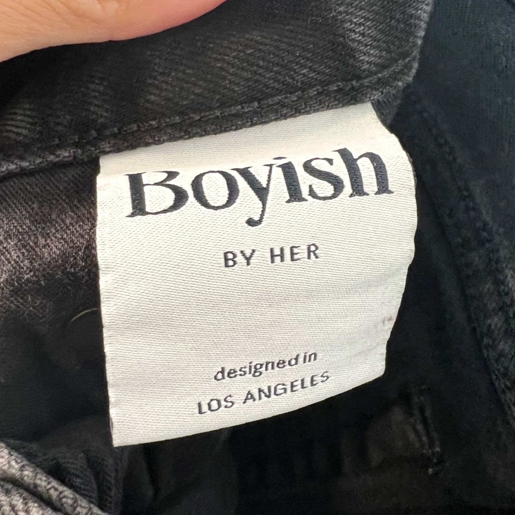 Boyish Boyish Brady La Strada Jeans Size 28 Black Denim Cotton Blend Women’s Jeans 5-Pocket Straight Inseam 25 in Vintage No Mens Womens Girls Size 28" / US 6 / IT 42 - 3 Thumbnail