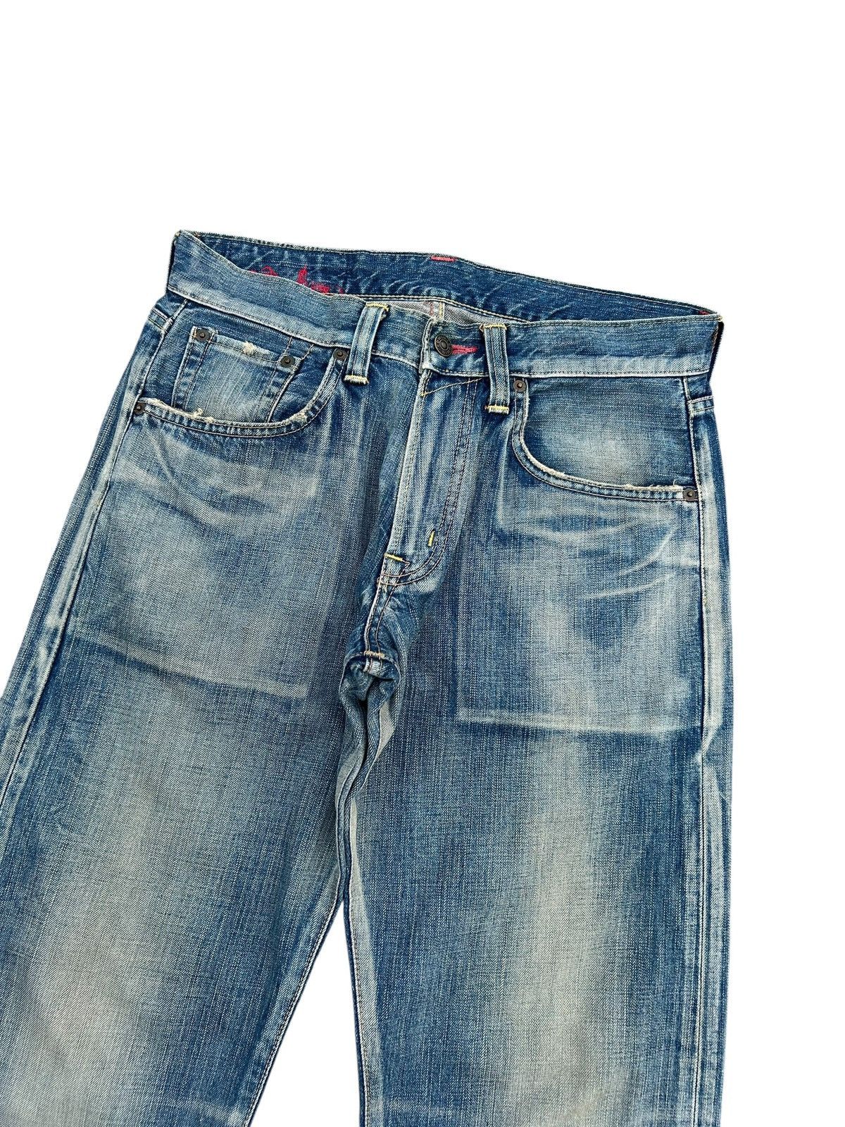 Kapital Vintage Edwin Skull Distressed Japanese Faded Denim Jeans ☠️ Size US 32 / EU 48 - 7 Thumbnail