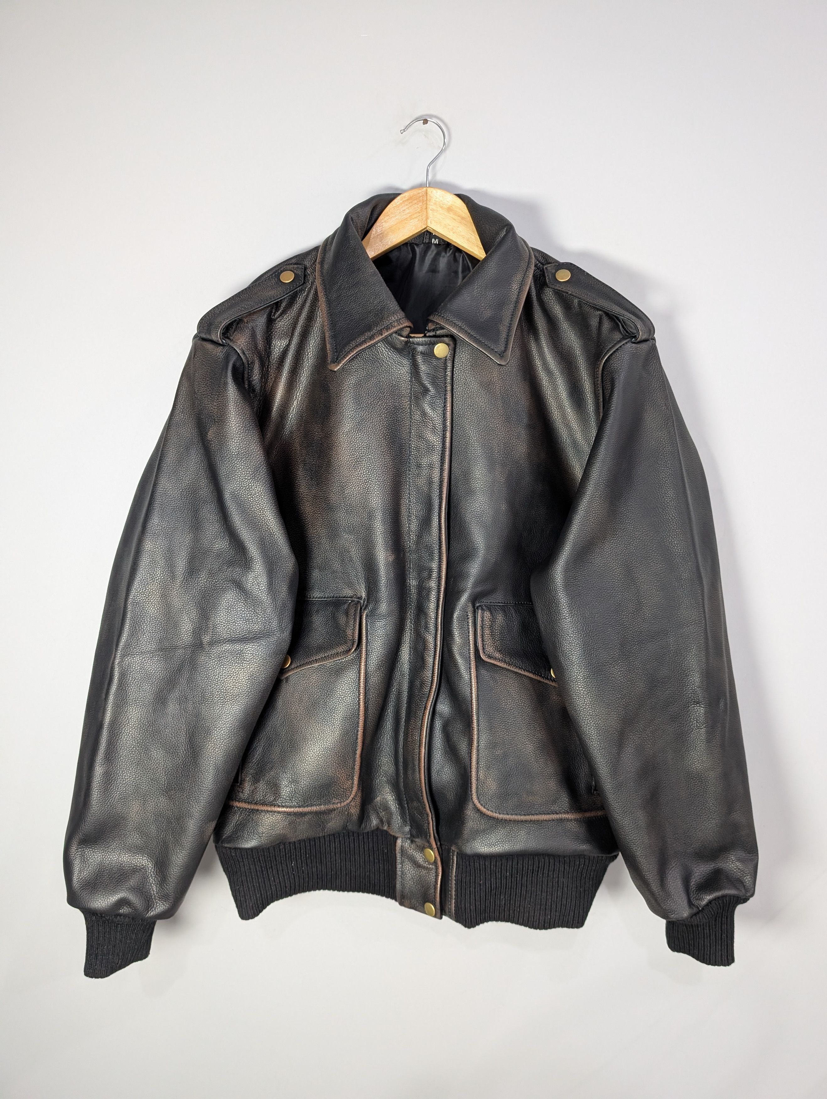Chevignon × Vintage Chevignon super vintage retro black leather