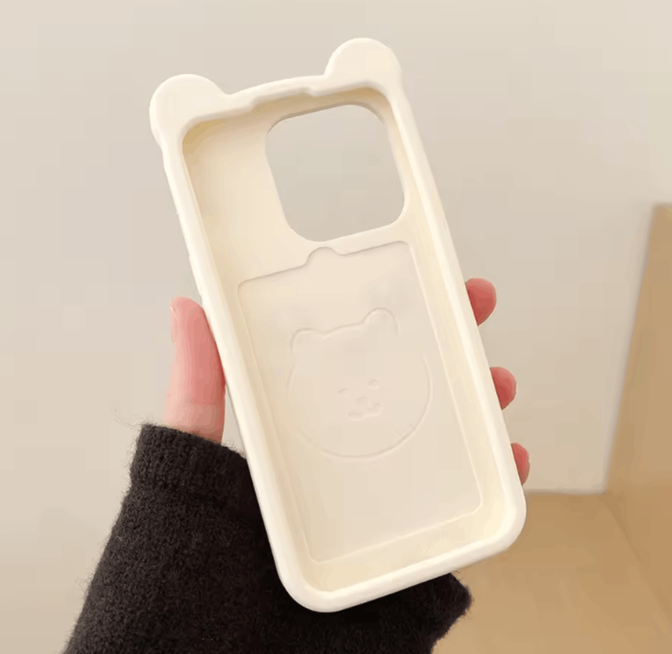 Other Blushing Kawaii Bear iPhone Case Size ONE SIZE - 2 Thumbnail