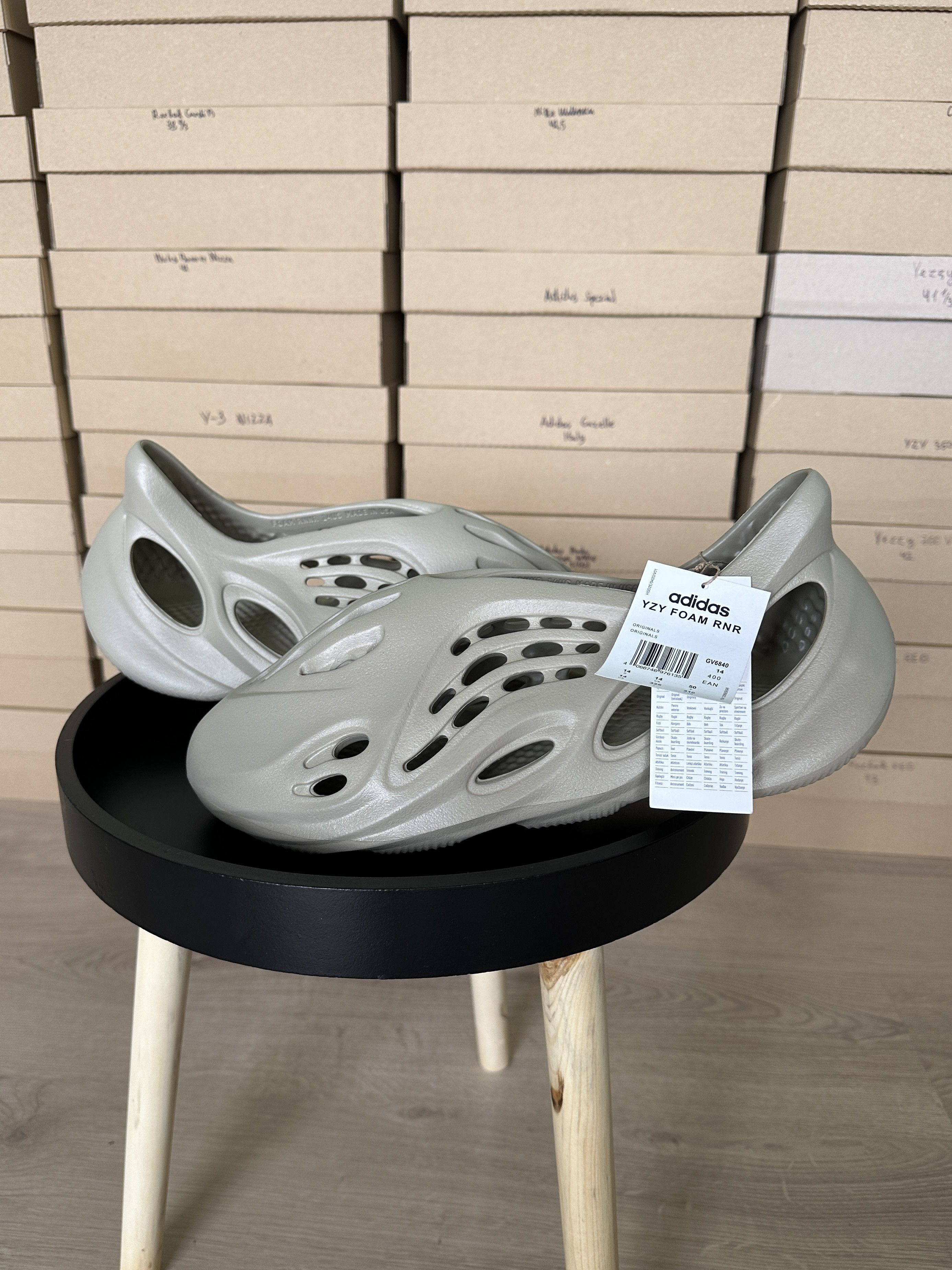 Adidas × Kanye West Adidas Yeezy Foam RNR Stone Salt US 10 | Grailed