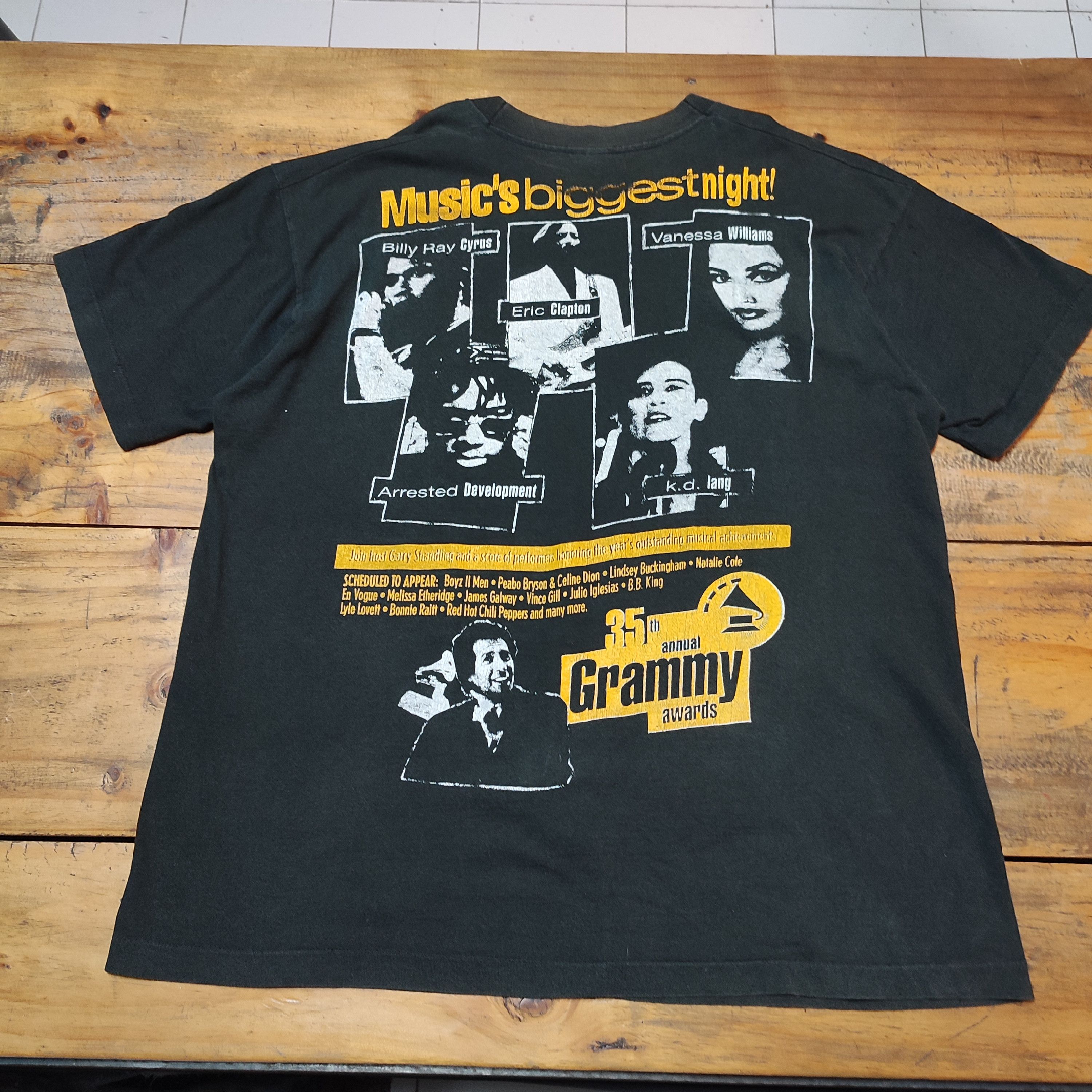 Vintage :🔥RARE🔥 Vintage 1993 Grammy Awards T-Shirt T-shirt Size US XL / EU 56 / 4 - 5 Thumbnail