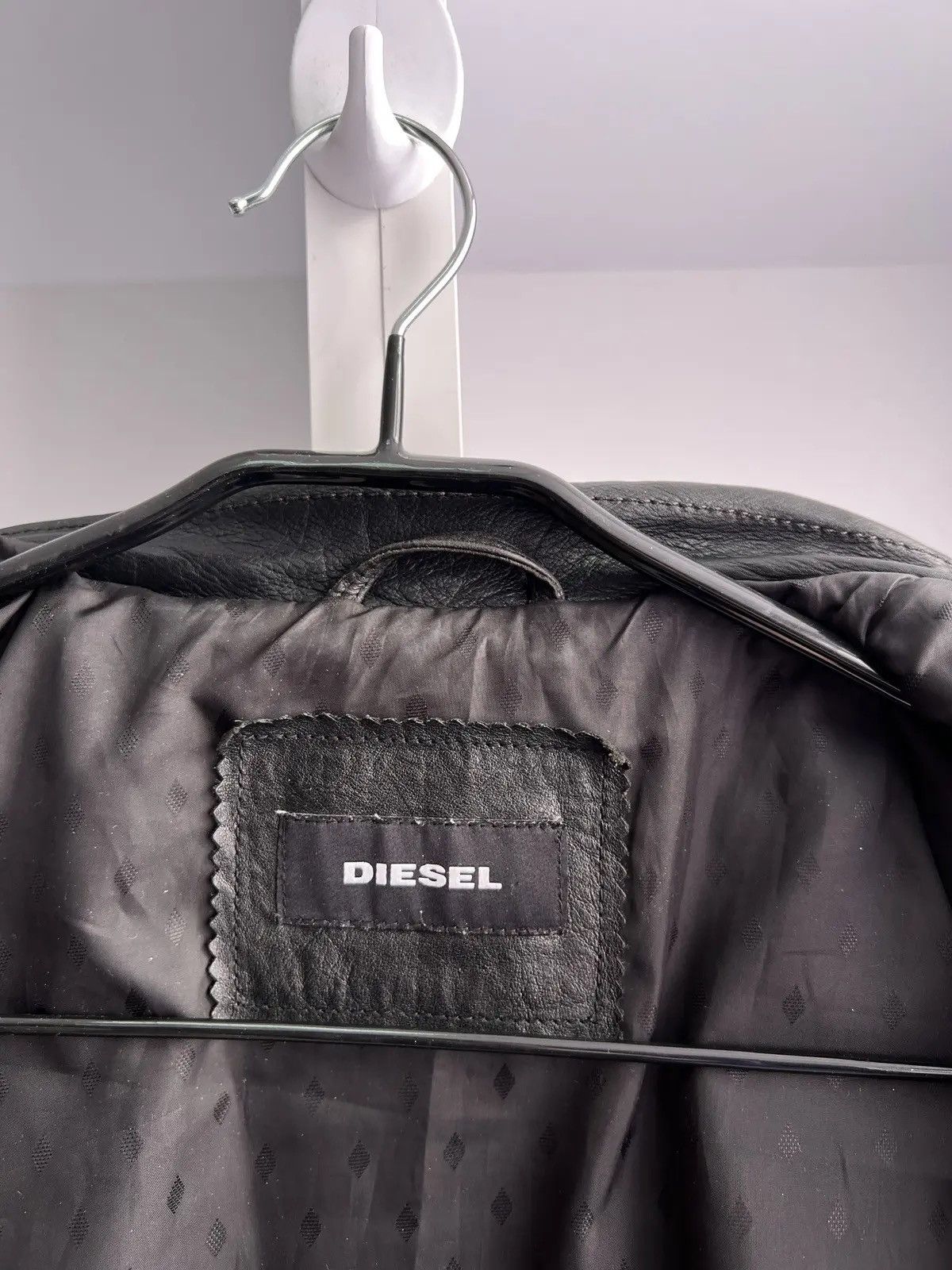 Diesel × Vintage Vintage Diesel Black Leather Jacket Wild Spirit Biker Size US L / EU 52-54 / 3 - 8 Thumbnail