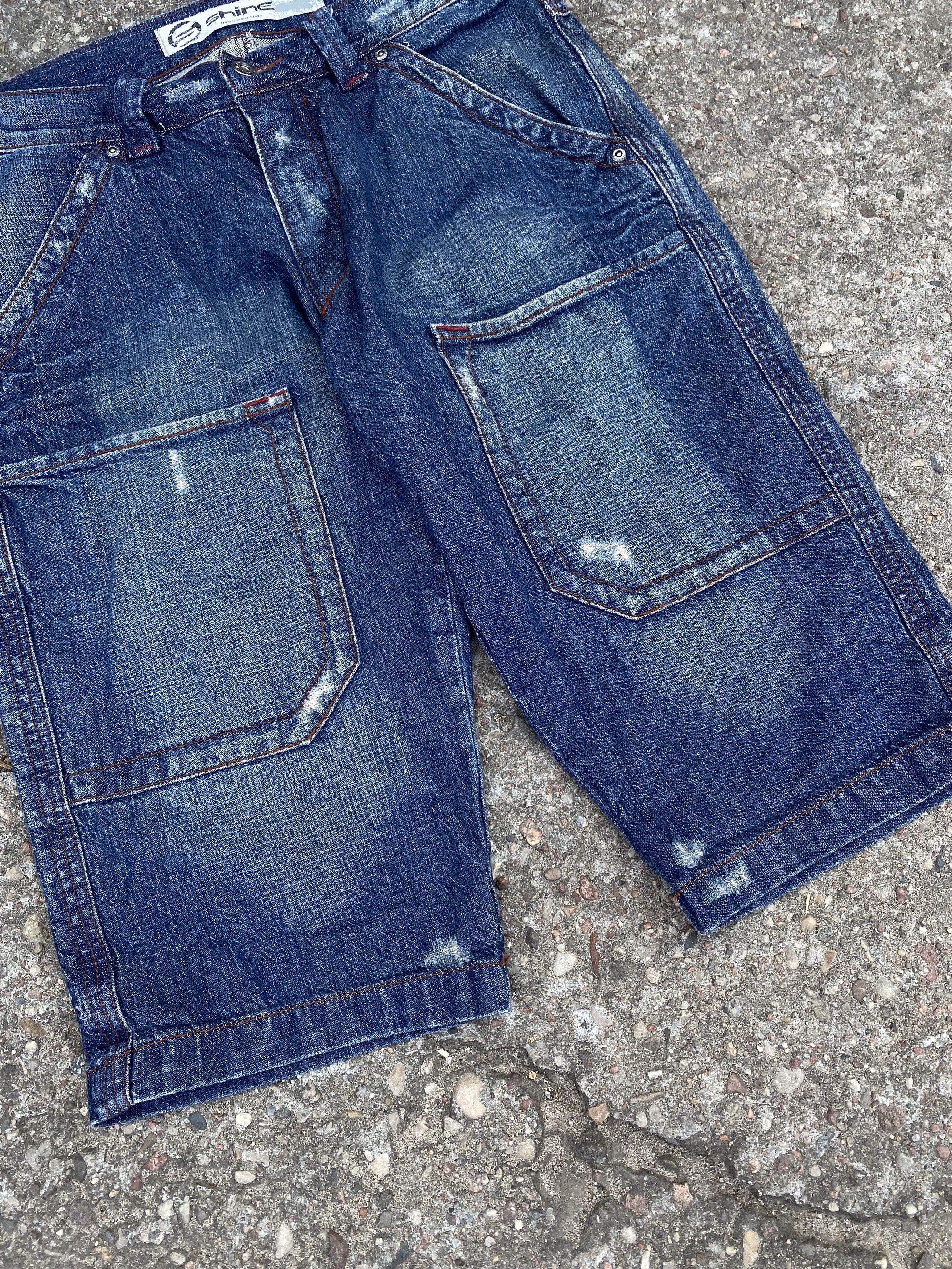 Rap Tees × Vintage Vintage Denim Pocket Shorts Y2K Size US 33 - 4 Thumbnail