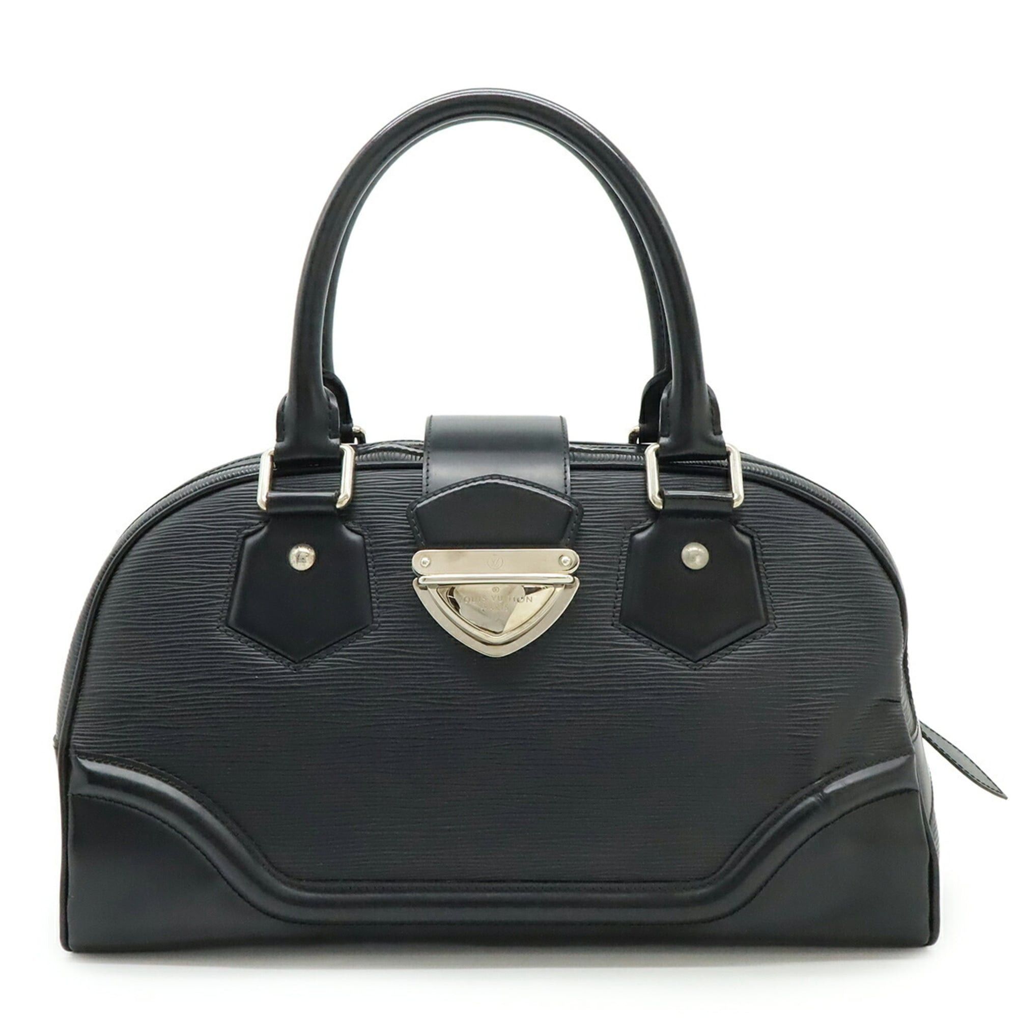 LOUIS VUITTON Epi Bowling Montaigne GM Handbag in Black Leather (Noir) M59312
