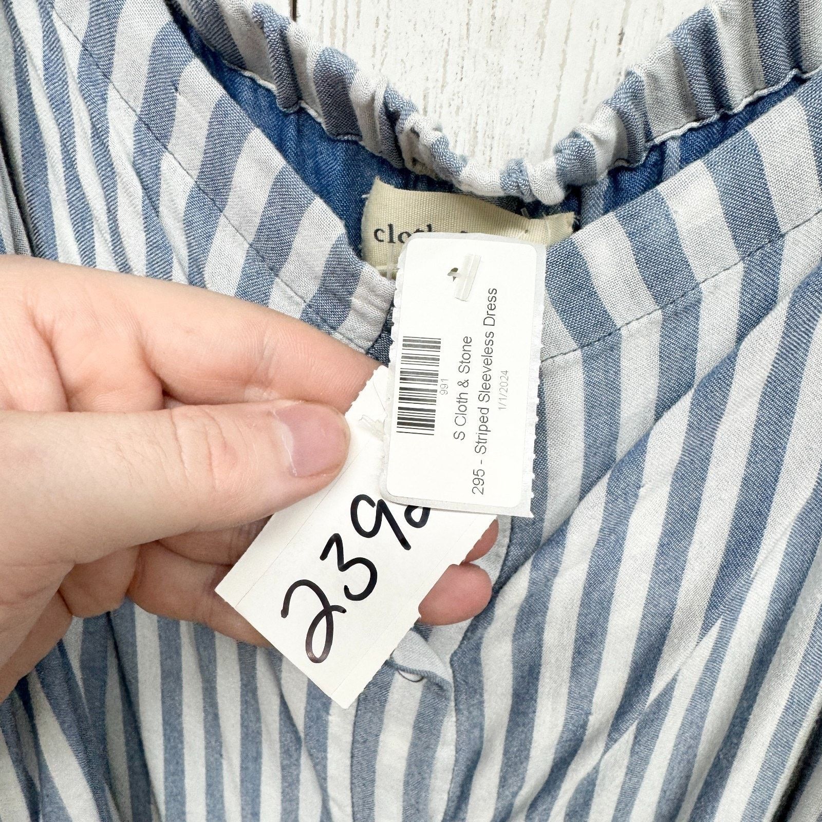 Other Cloth & Stone Dress Sz Small Off Shoulder Button Front Midi Size S / US 4 / IT 40 - 3 Thumbnail