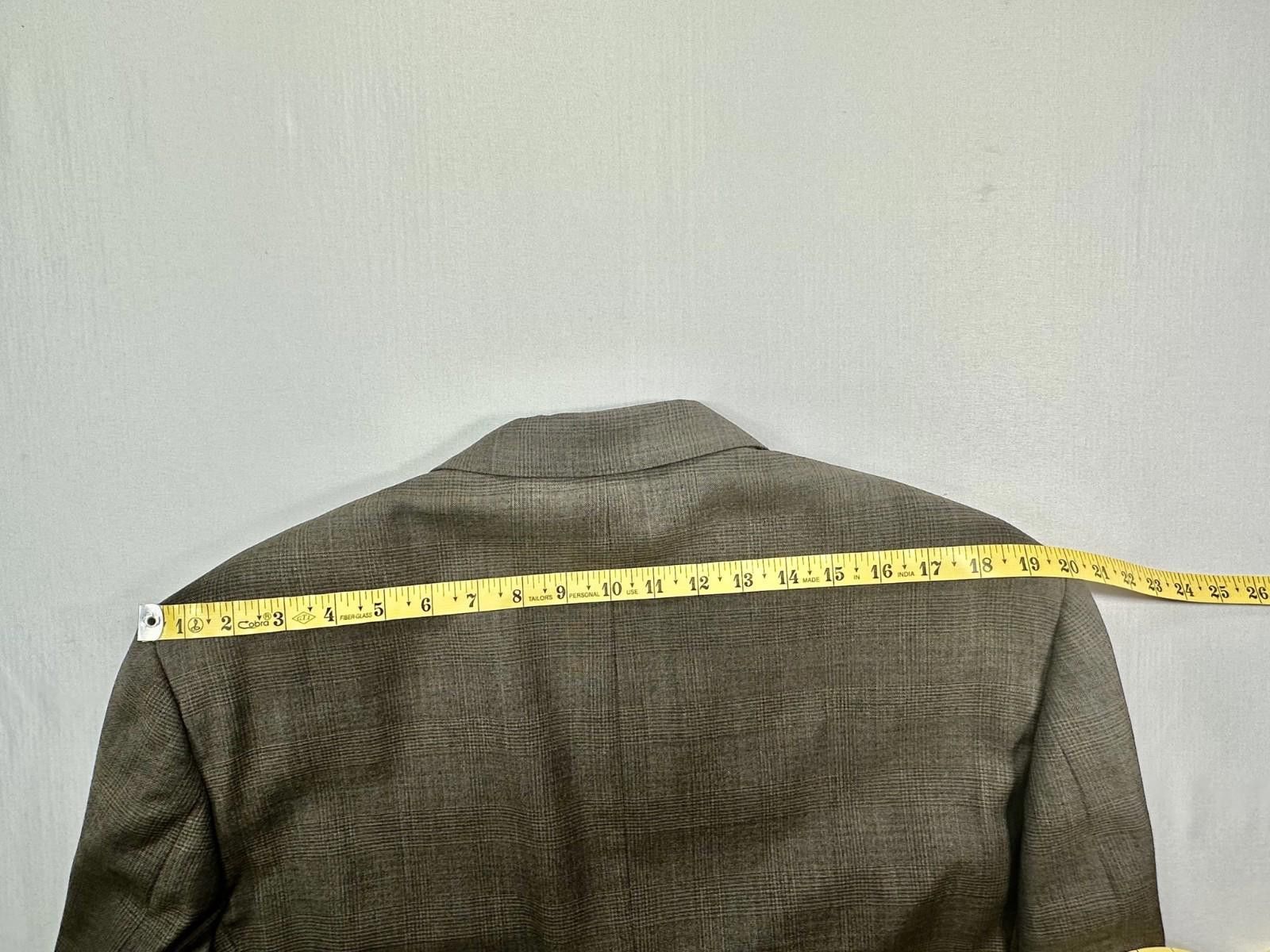 Barneys New York Piatelli Barneys New York 100% Wool 3-Button Blazer Brown 42 Size 42R - 9 Thumbnail