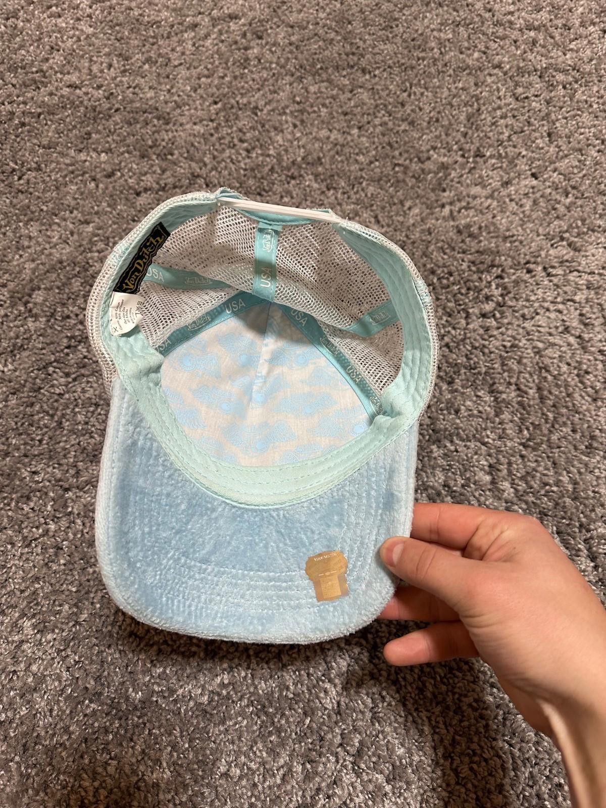 Von Dutch Von Dutch UO Exclusive Velour Trucker Hat Size ONE SIZE - 4 Thumbnail