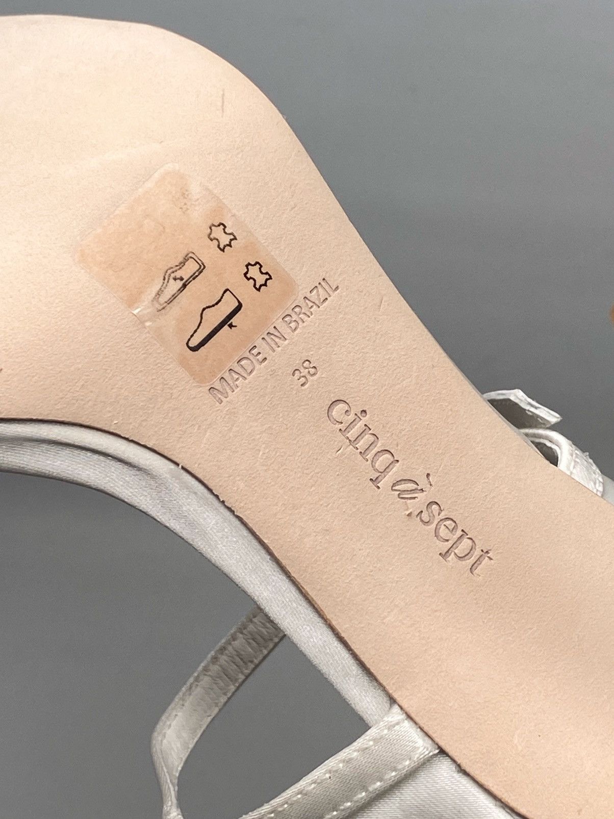 Cinq a Sept Cinq à Sept Celeste 100MM Satin High-Heel Sandals size 38 Size US 8 / IT 38 - 16 Thumbnail