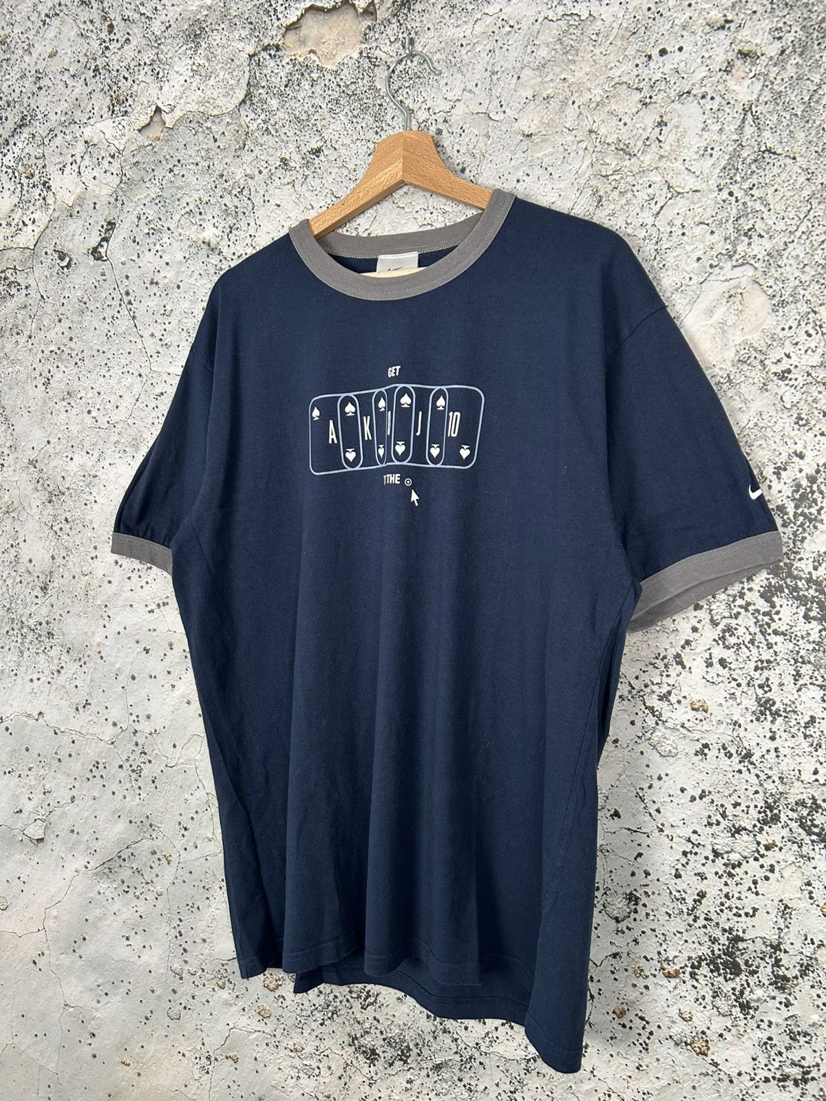 Nike Nike Vintage Graphic Tee Poker Ace 90s Streetwear Baggy Size US XL / EU 56 / 4 - 2 Thumbnail
