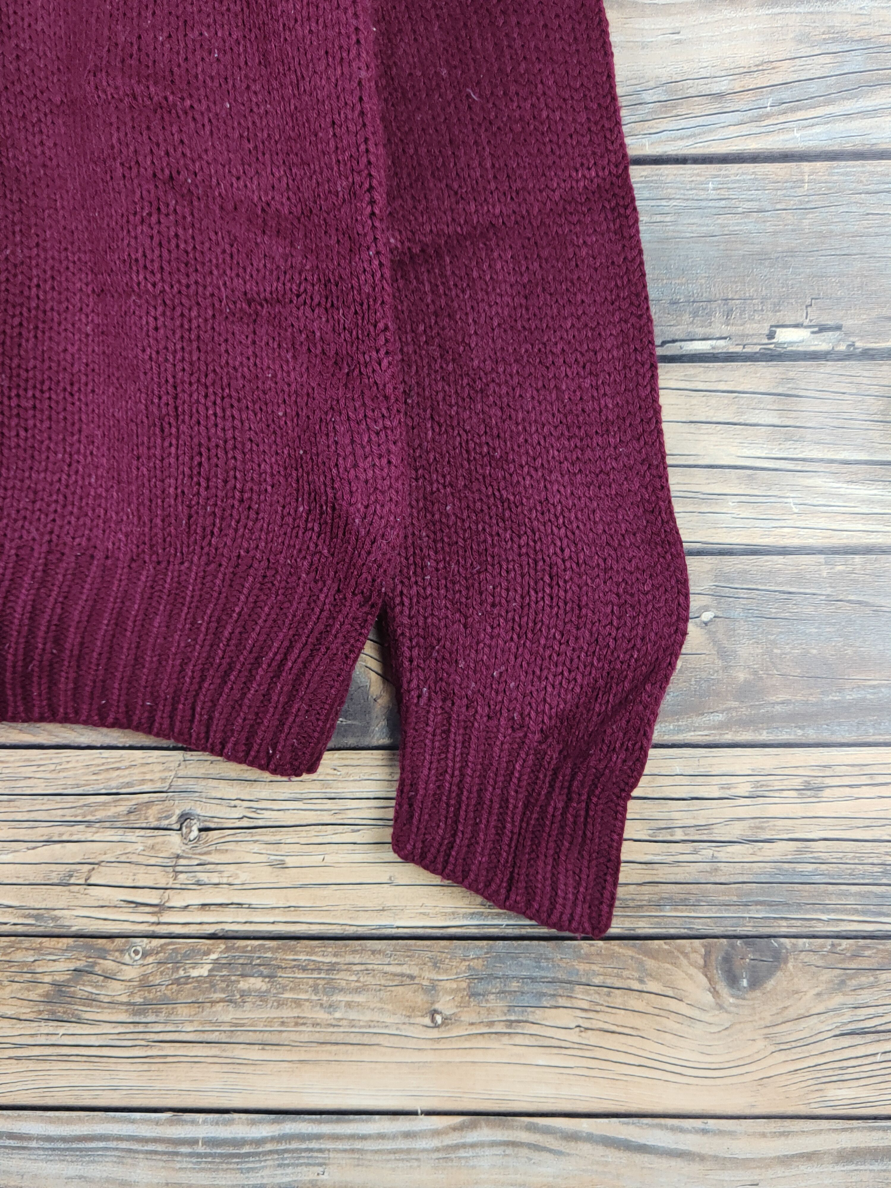 Homespun Knitwear × Japanese Brand × Vintage Uniqlo Maroon Knitwear Sweatshirts #W1249 Size US L / EU 52-54 / 3 - 6 Thumbnail