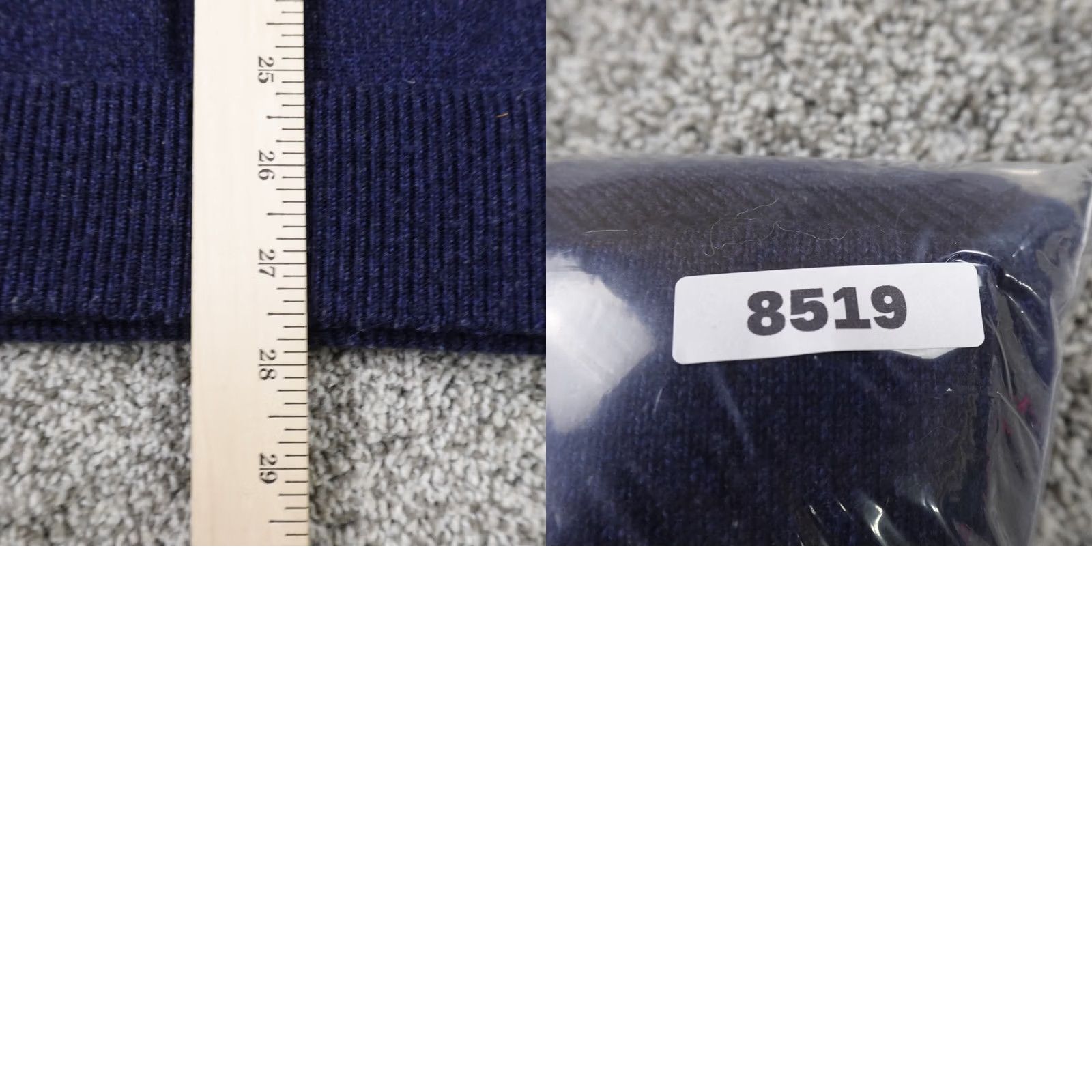 Vintage VTG L.L. Bean Sweater Mens L Blue Merino Wool Knit Pullover 1/2 Zip Mock Zip Zipper Wool Knit Vintage Mens Sweater Pullover Size US L / EU 52-54 / 3 - 8 Thumbnail