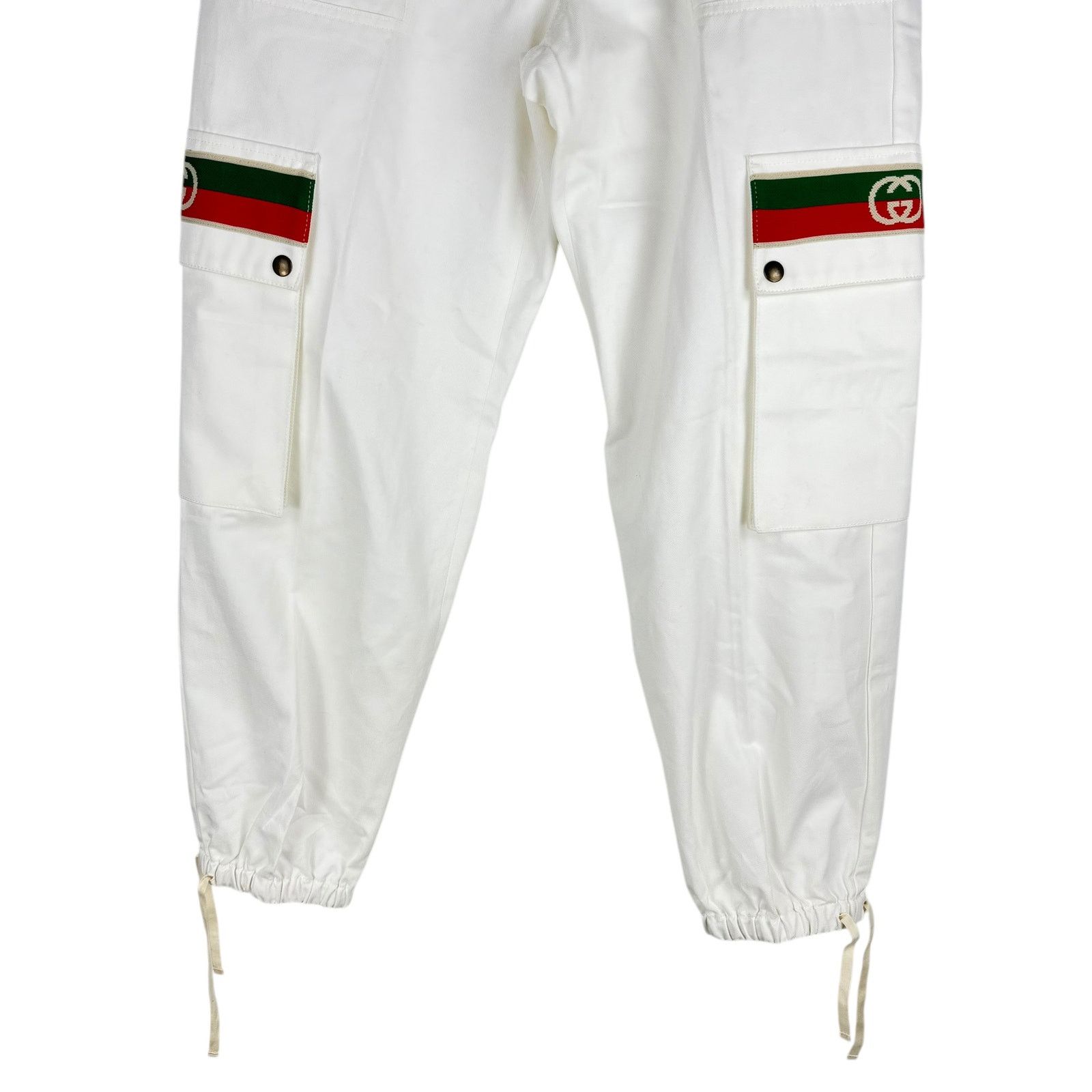 Gucci New Gucci Off White Canvas Pressed Cotton Cargo Pants 50 Size US 36 / EU 52 - 6 Thumbnail