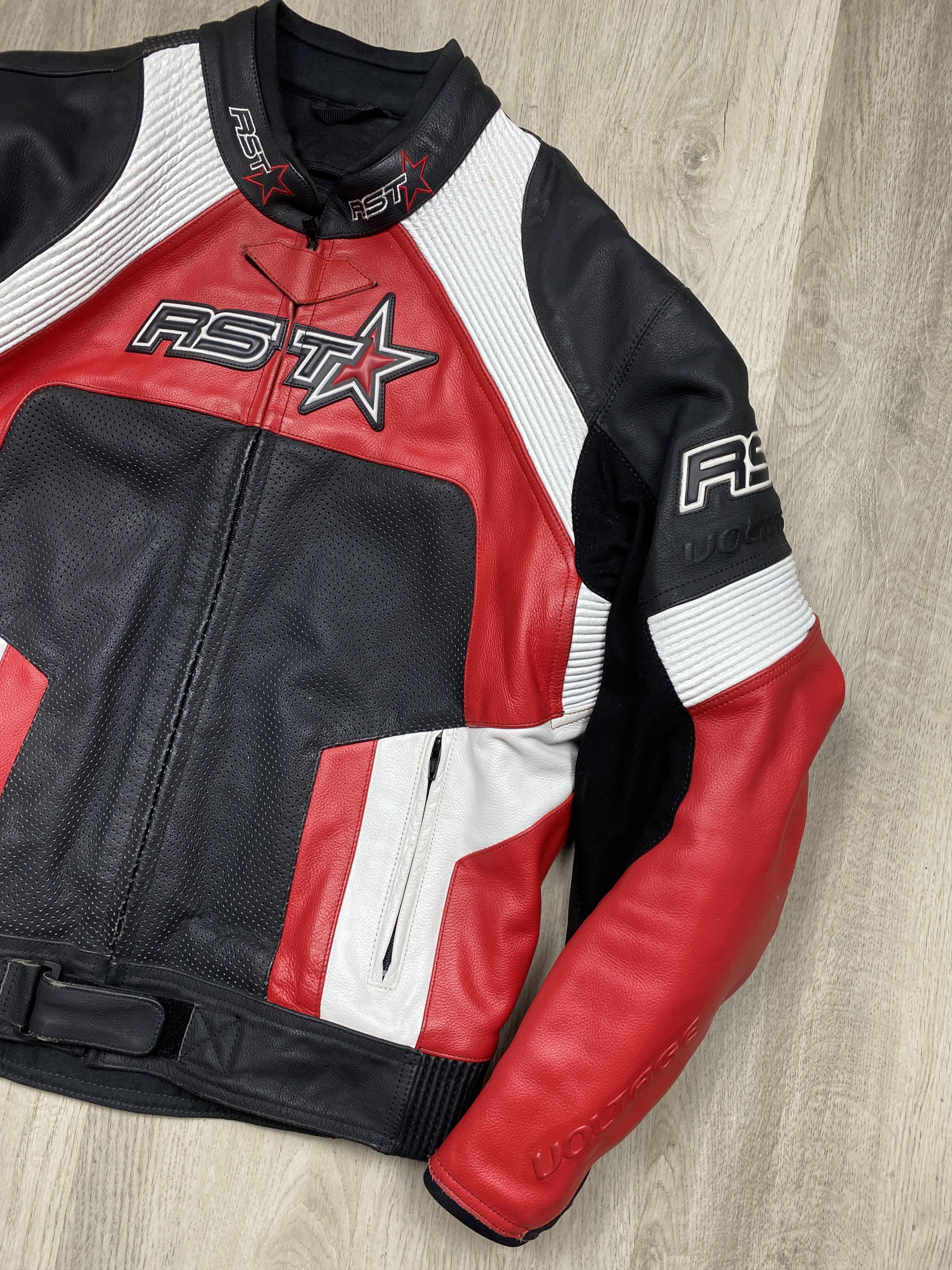 Genuine Leather RST Moto Leather Jacket + Pants Racing Suit Overall Size US M / EU 48-50 / 2 - 4 Thumbnail