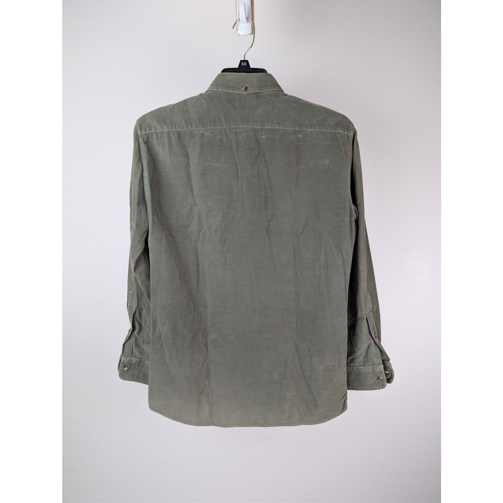 Brunello Cucinelli o1rshd1 CC20 Leisure Fit Button up Shirt in Olive Size US M / EU 48-50 / 2 - 10 Thumbnail