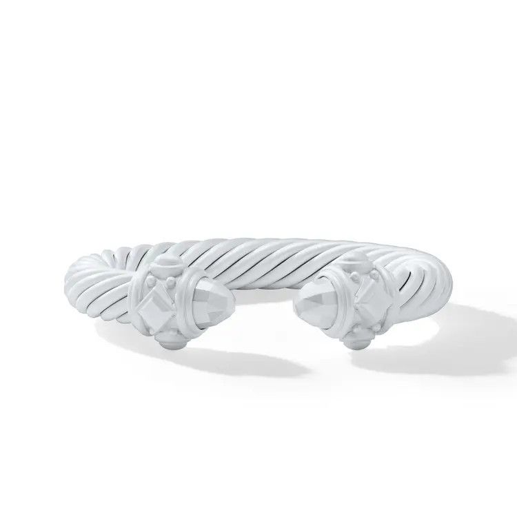 David Yurman o1w1db10526 B11995 Size:L/ Bracelet in White Aluminum Size ONE SIZE - 2 Thumbnail