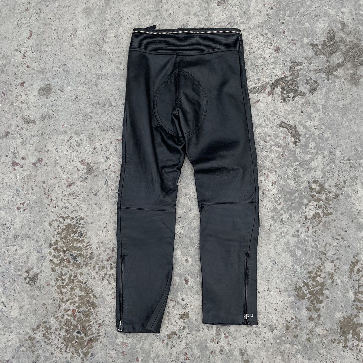 Other Vintage Moto Pants 29 Real Leather Y2K 90s USA Size US 29 - 2 Thumbnail