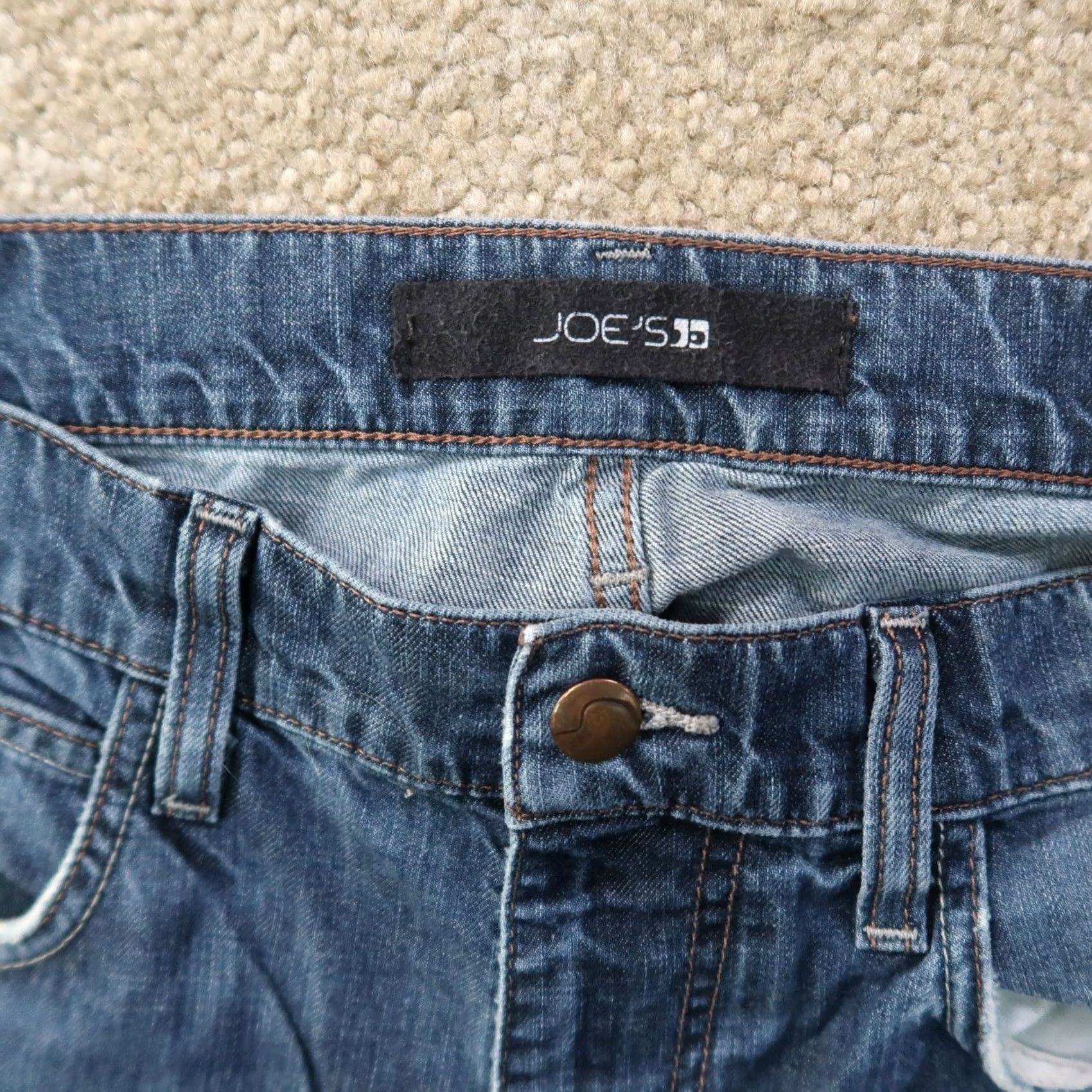 Vintage Joes Jeans Mens 34x34 Jeans Blue Straight Leg Stretch Denim Regular 5-Pocket Pockets Mid Rise Vintage No Size US 34 / EU 50 - 3 Thumbnail