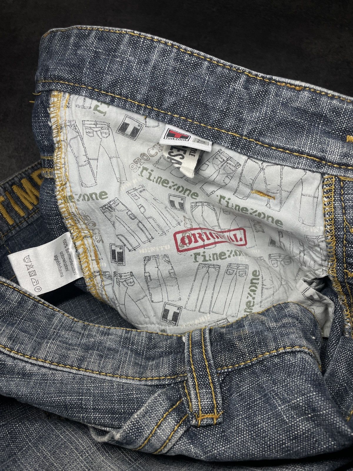Vintage 🔥RARE🔥Vintage Y2K Denim Wide Pants Rare Hype Streetwear Size US 32 / EU 48 - 12 Thumbnail