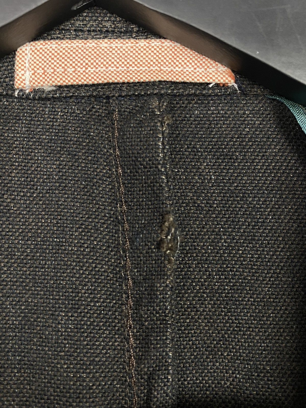 SARTORIO Sartoria Condotti Napoli Brownish Gray Washed Cotton Blazer Size 52R - 12 Thumbnail